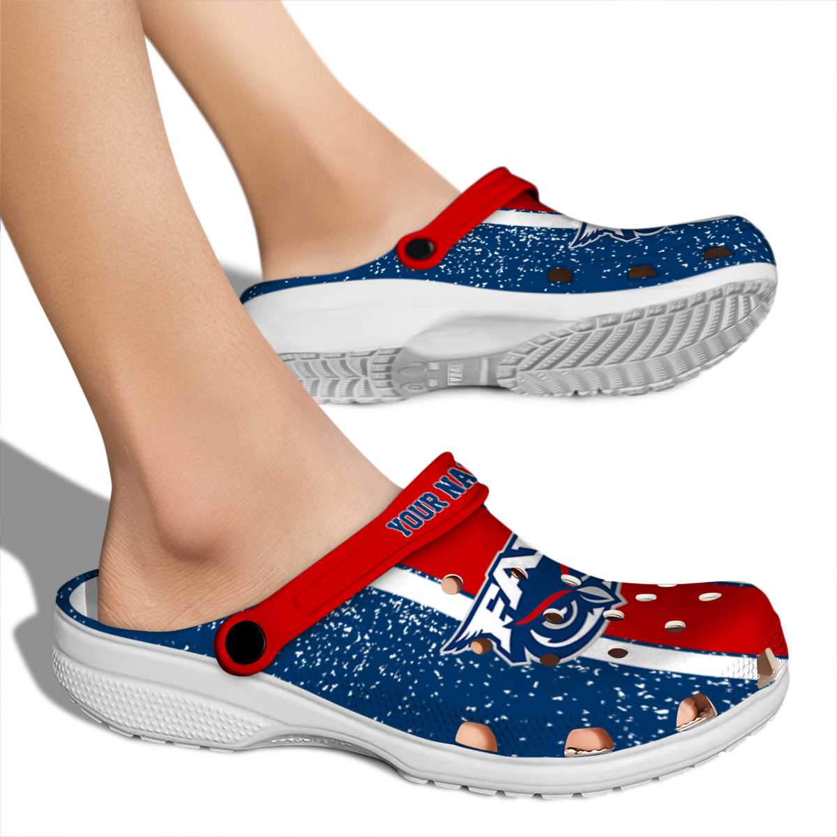 Merchidea Florida Atlantic Owls NCAA Sport Crocs Crocband Clogs Shoes Comfortable For Men Women and Kids