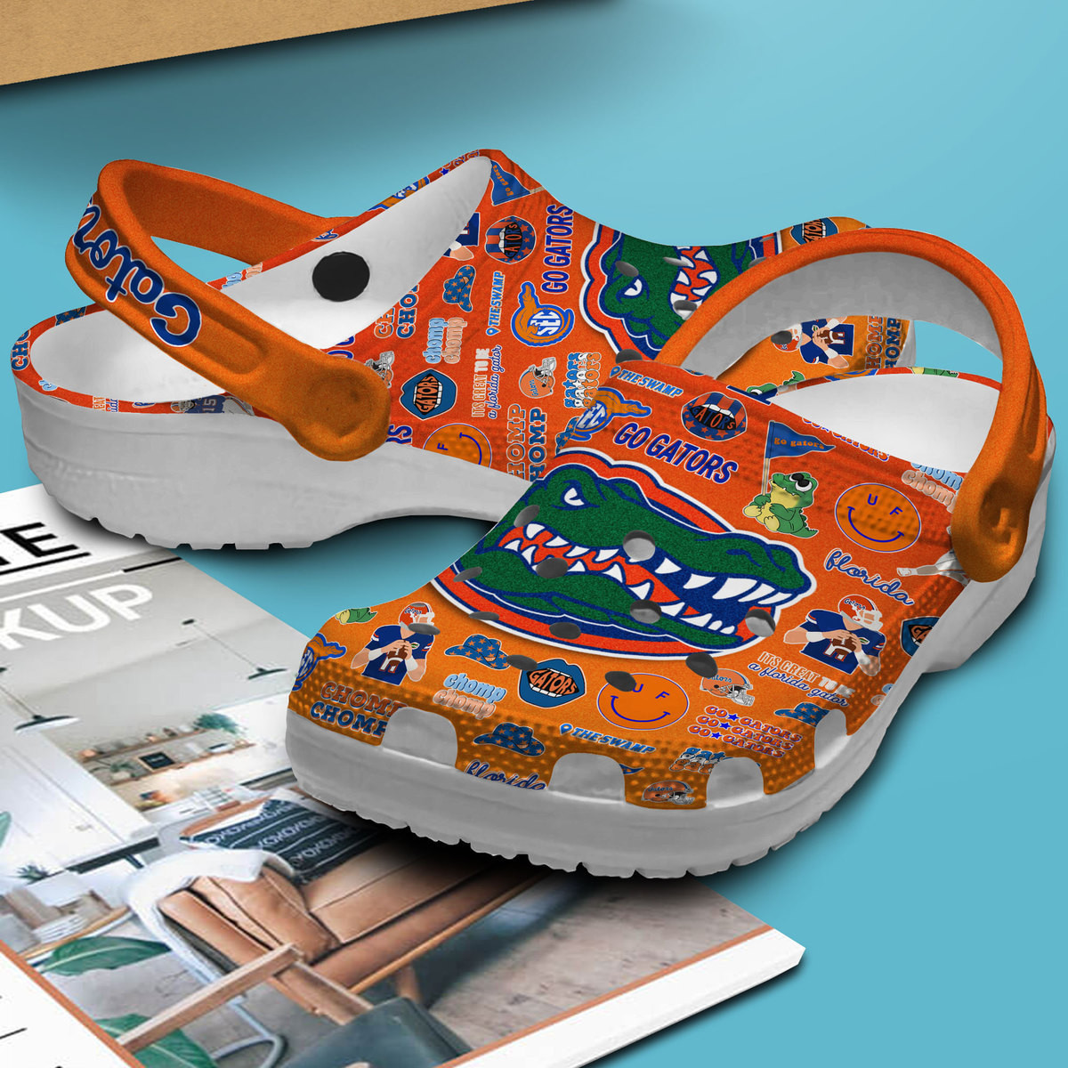 Merchidea Florida Gators NCAA Sport Crocs Crocband Clogs Shoes Comfortable For Men Women and Kids