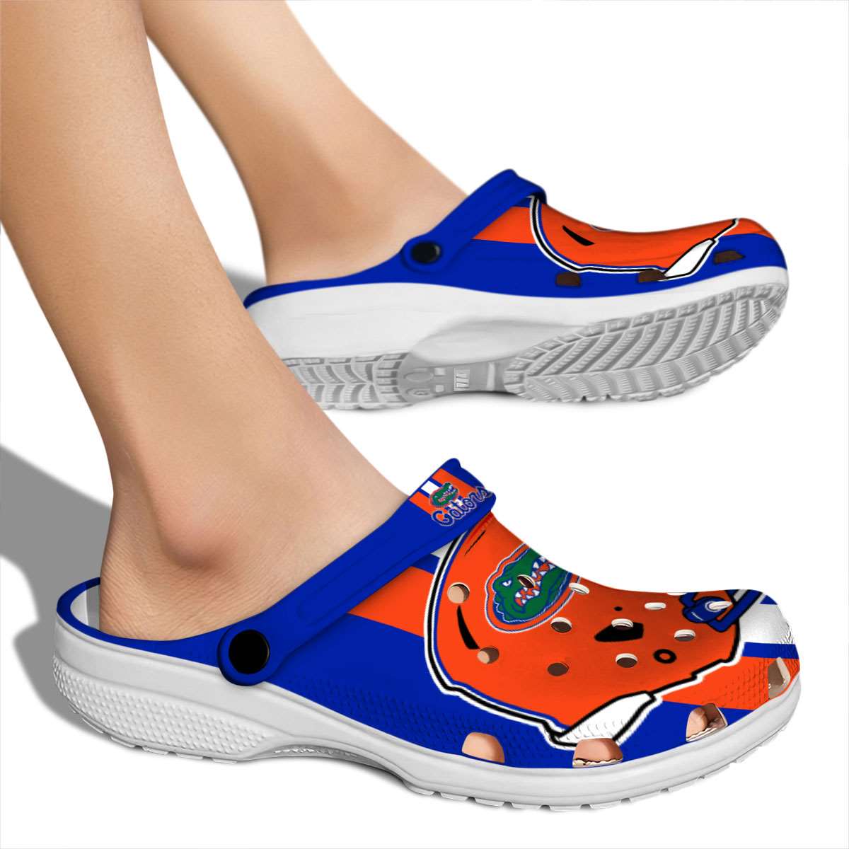 Merchidea Florida Gators NCAA Sport Crocs Crocband Clogs Shoes Comfortable For Men Women and Kids