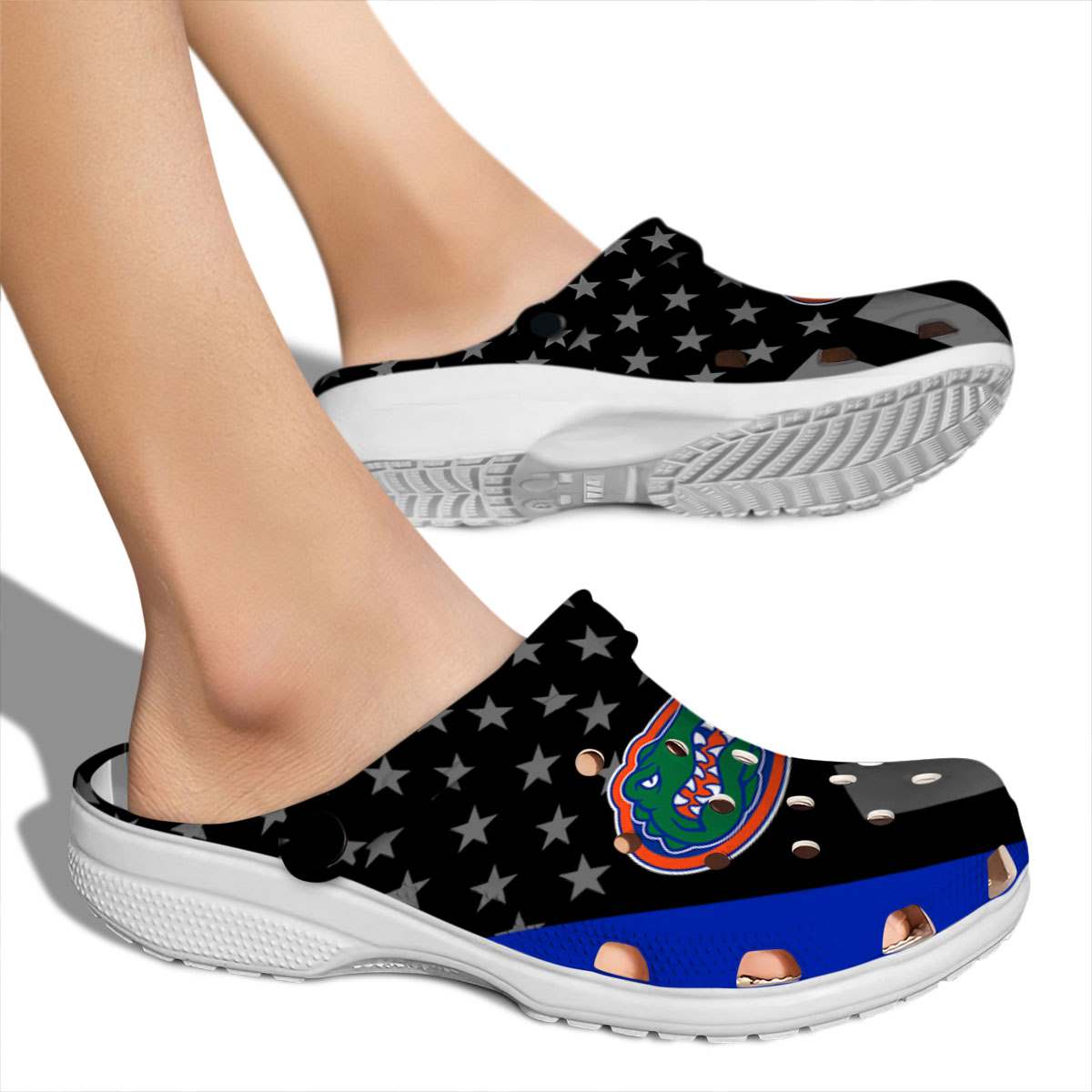 Merchidea Florida Gators NCAA Sport Crocs Crocband Clogs Shoes Comfortable For Men Women and Kids