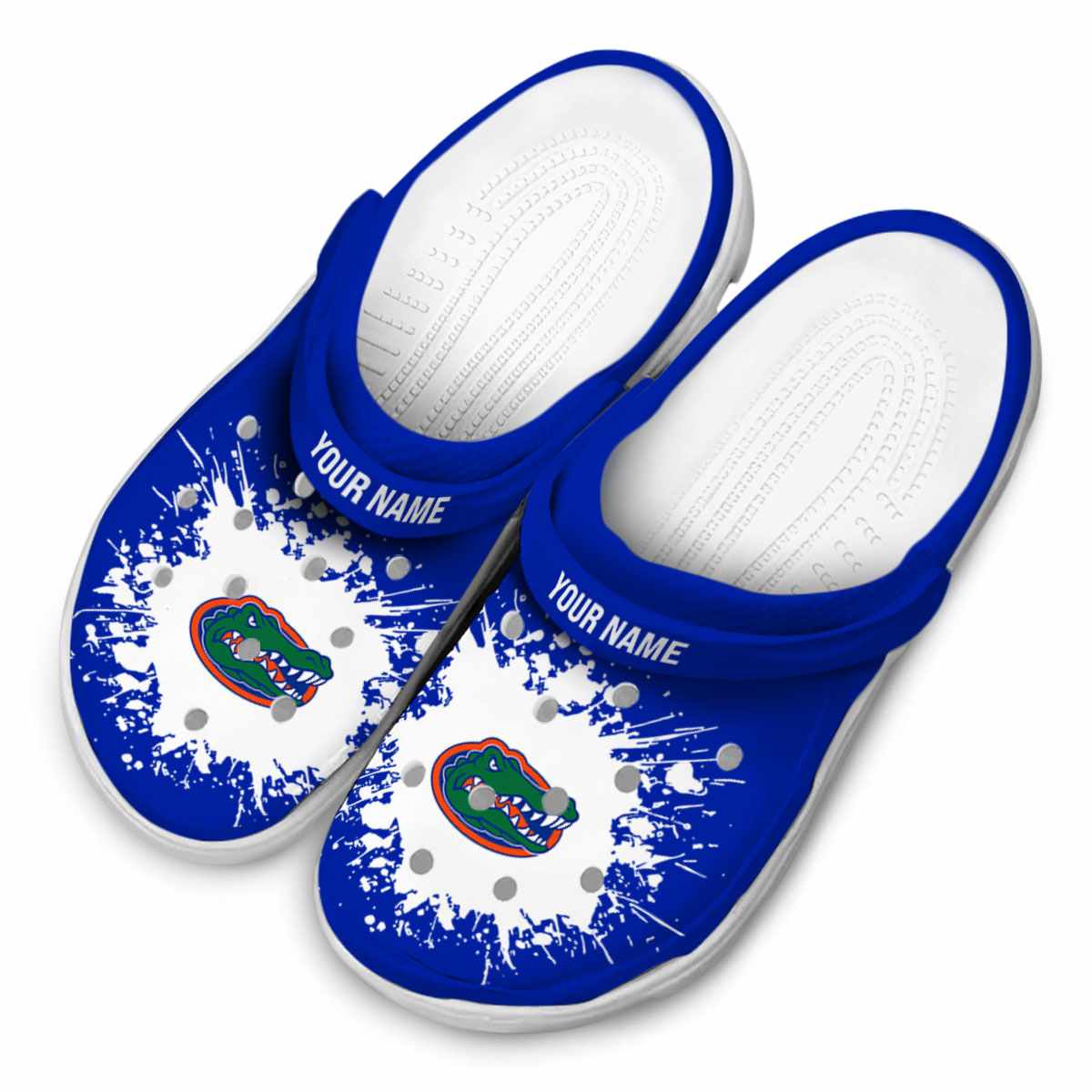 Merchidea Florida Gators NCAA Sport Crocs Crocband Clogs Shoes Comfortable For Men Women and Kids