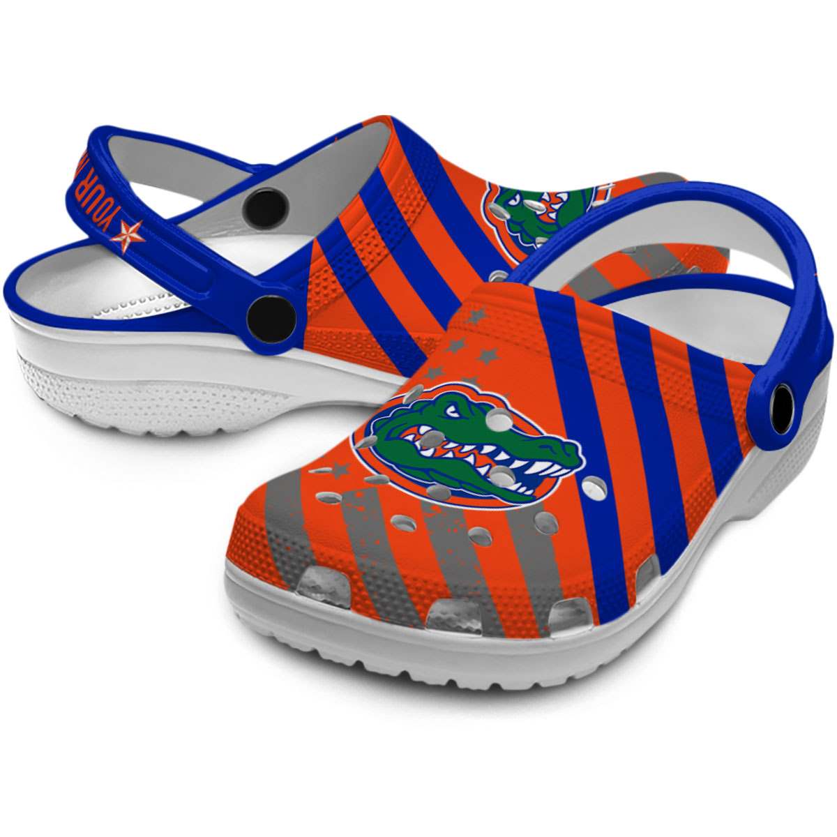 Merchidea Florida Gators NCAA Sport Crocs Crocband Clogs Shoes Comfortable For Men Women and Kids