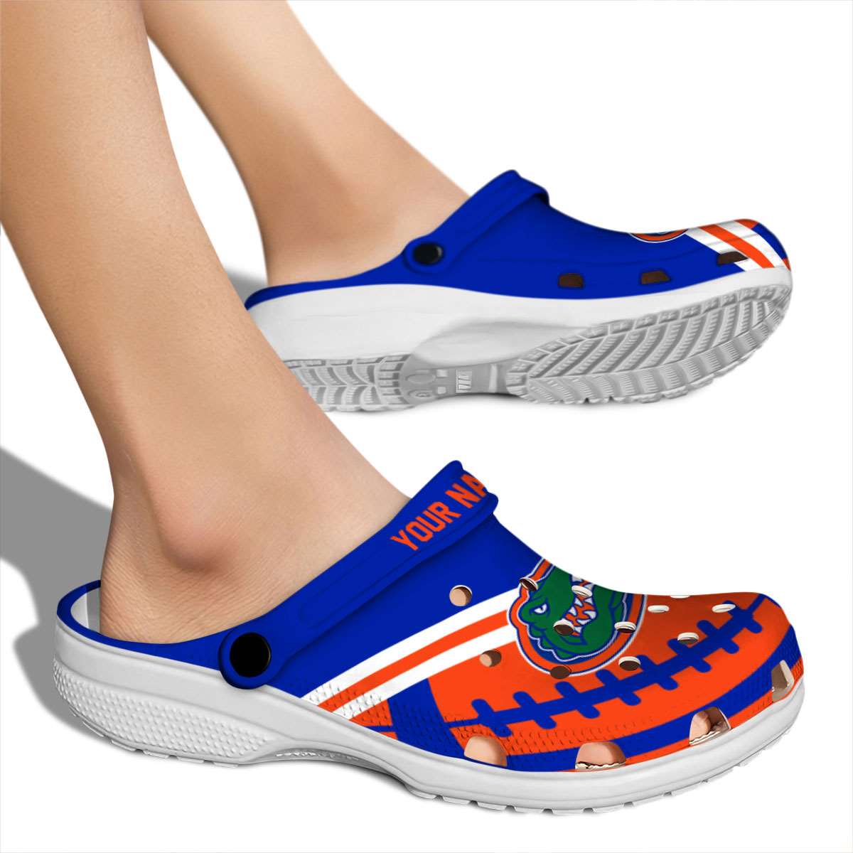 Merchidea Florida Gators NCAA Sport Crocs Crocband Clogs Shoes Comfortable For Men Women and Kids