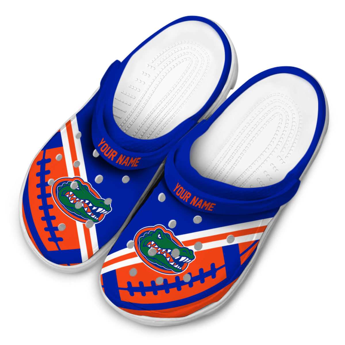 Merchidea Florida Gators NCAA Sport Crocs Crocband Clogs Shoes Comfortable For Men Women and Kids