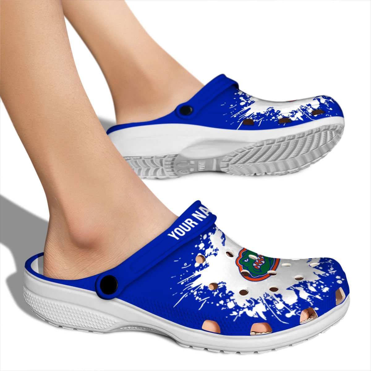 Merchidea Florida Gators NCAA Sport Crocs Crocband Clogs Shoes Comfortable For Men Women and Kids