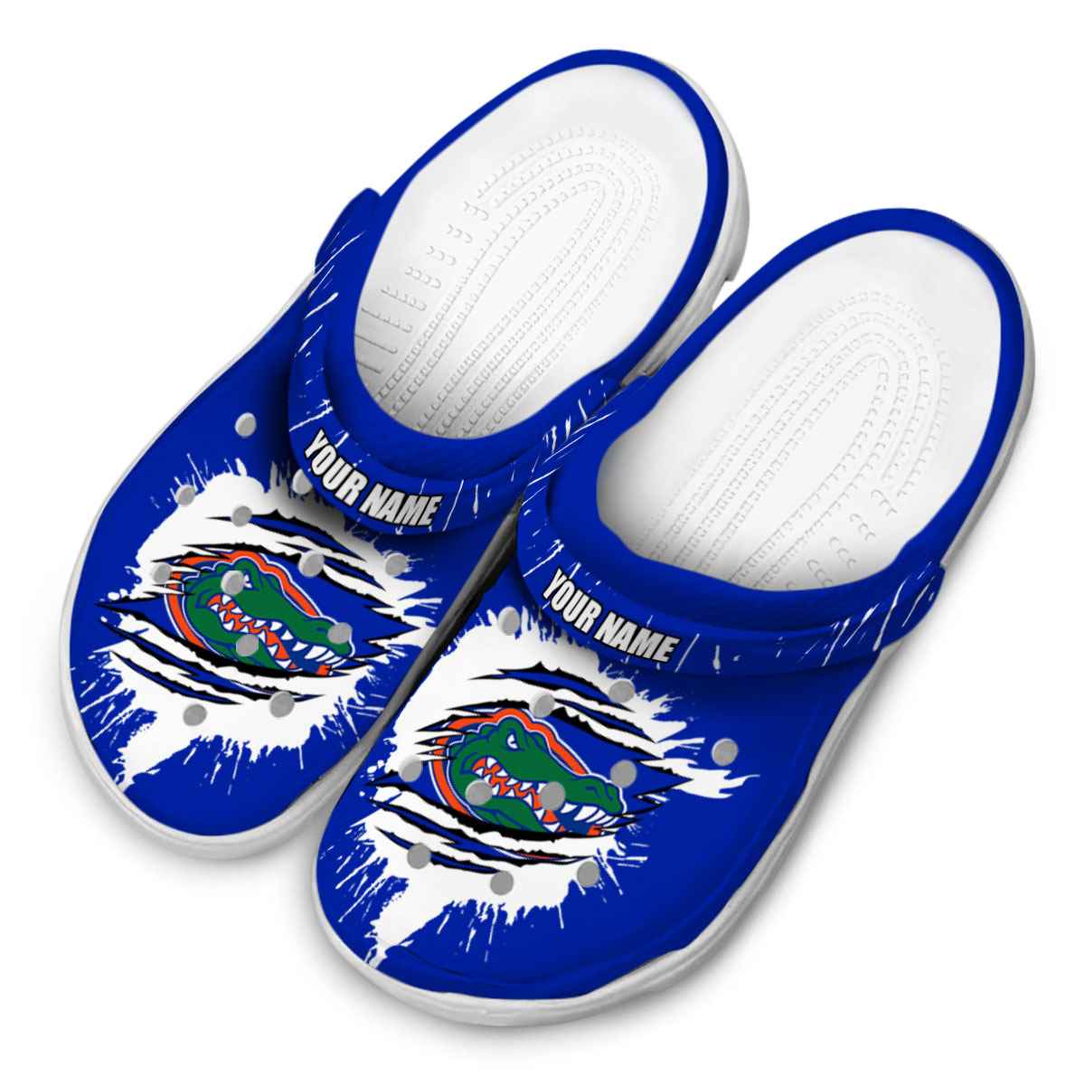 Merchidea Florida Gators NCAA Sport Crocs Crocband Clogs Shoes Comfortable For Men Women and Kids