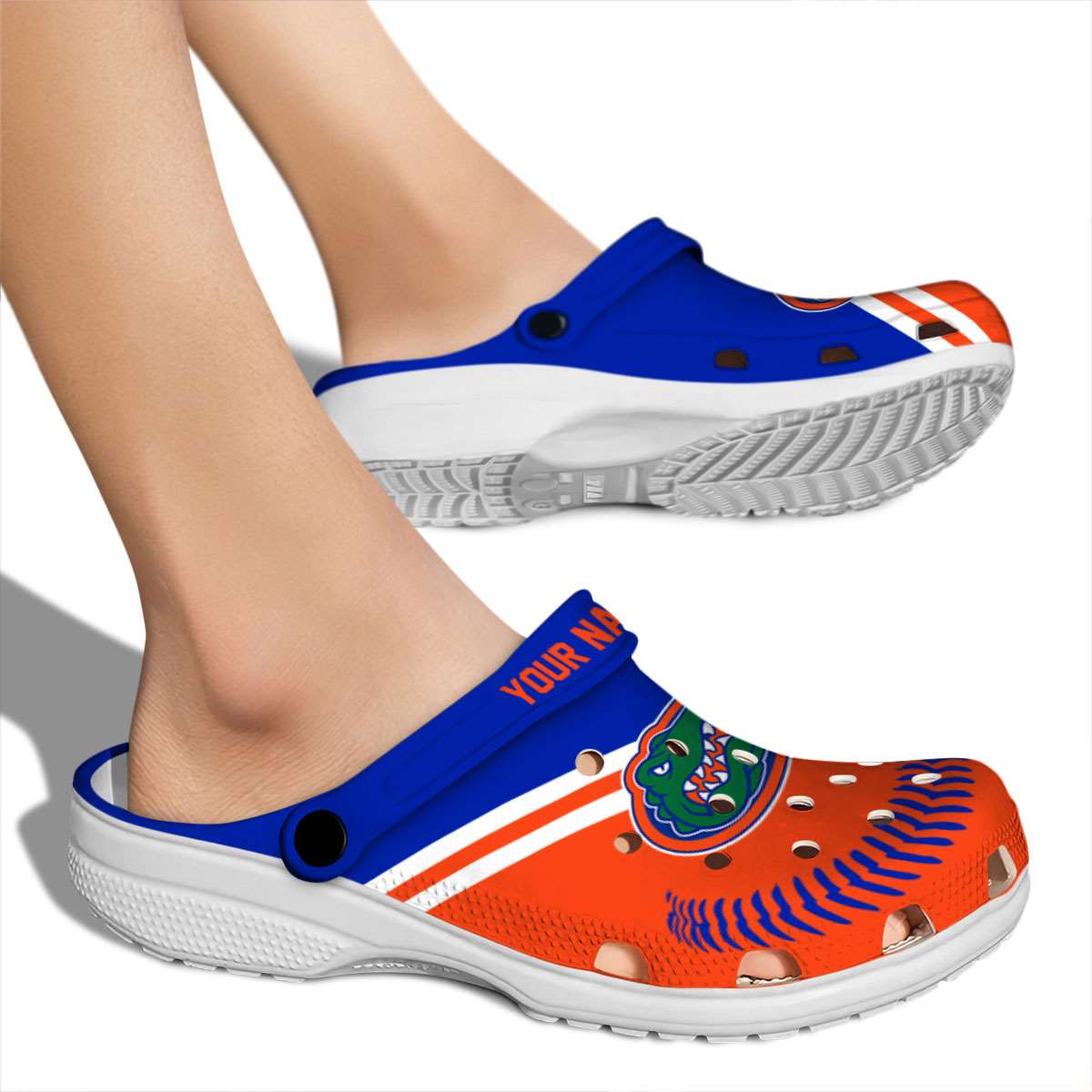 Merchidea Florida Gators NCAA Sport Crocs Crocband Clogs Shoes Comfortable For Men Women and Kids