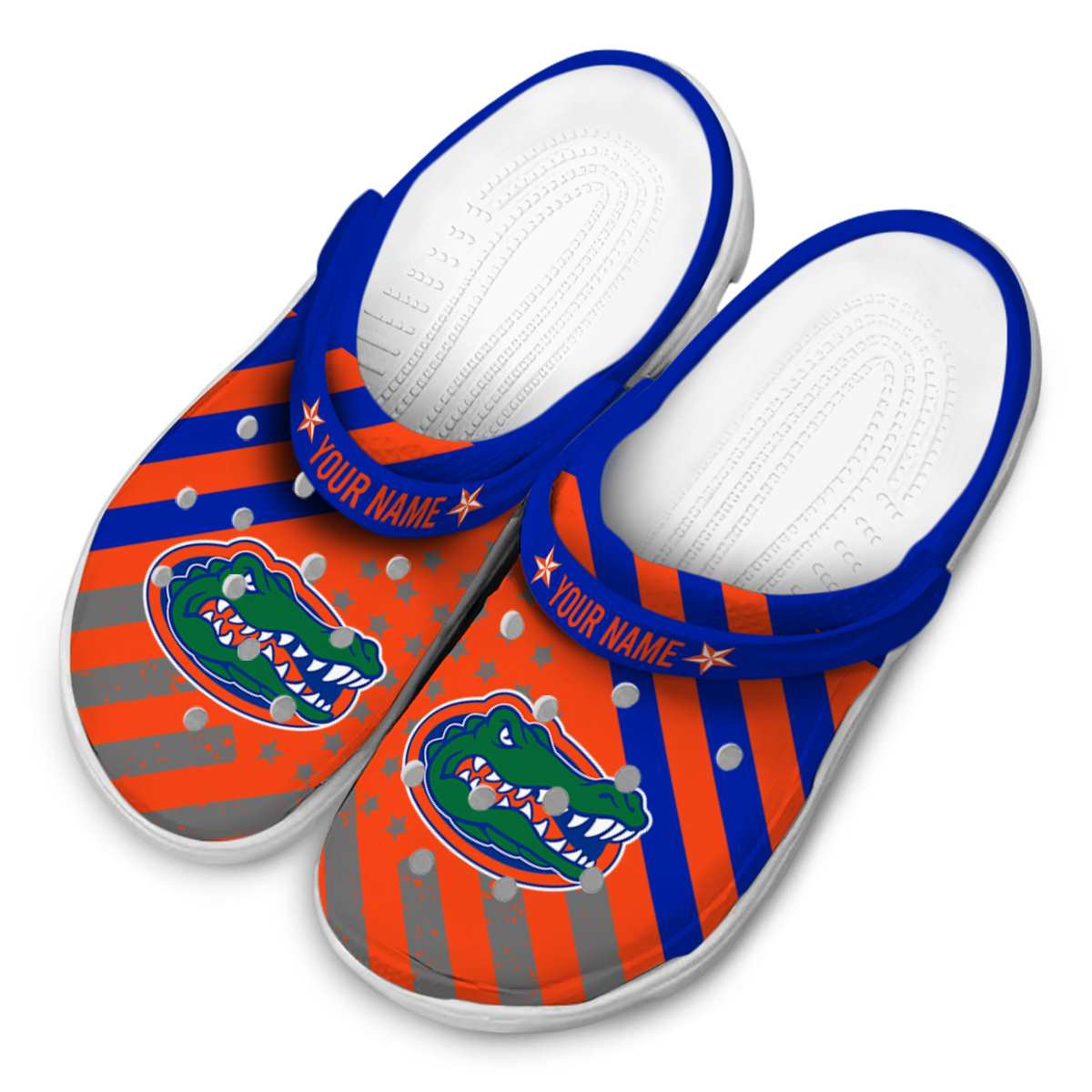 Merchidea Florida Gators NCAA Sport Crocs Crocband Clogs Shoes Comfortable For Men Women and Kids