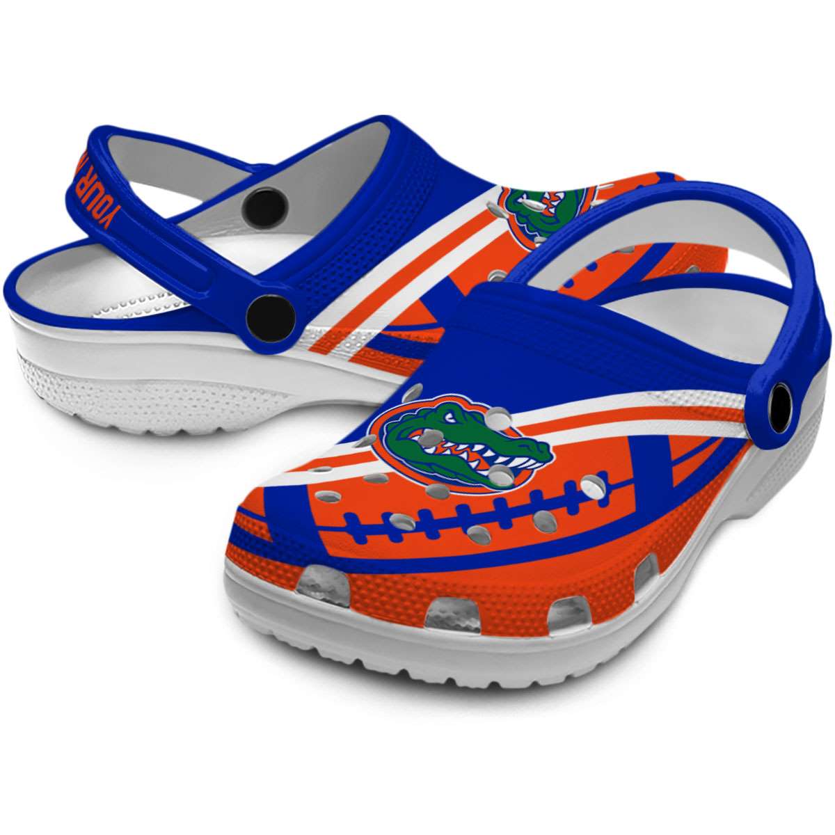 Merchidea Florida Gators NCAA Sport Crocs Crocband Clogs Shoes Comfortable For Men Women and Kids