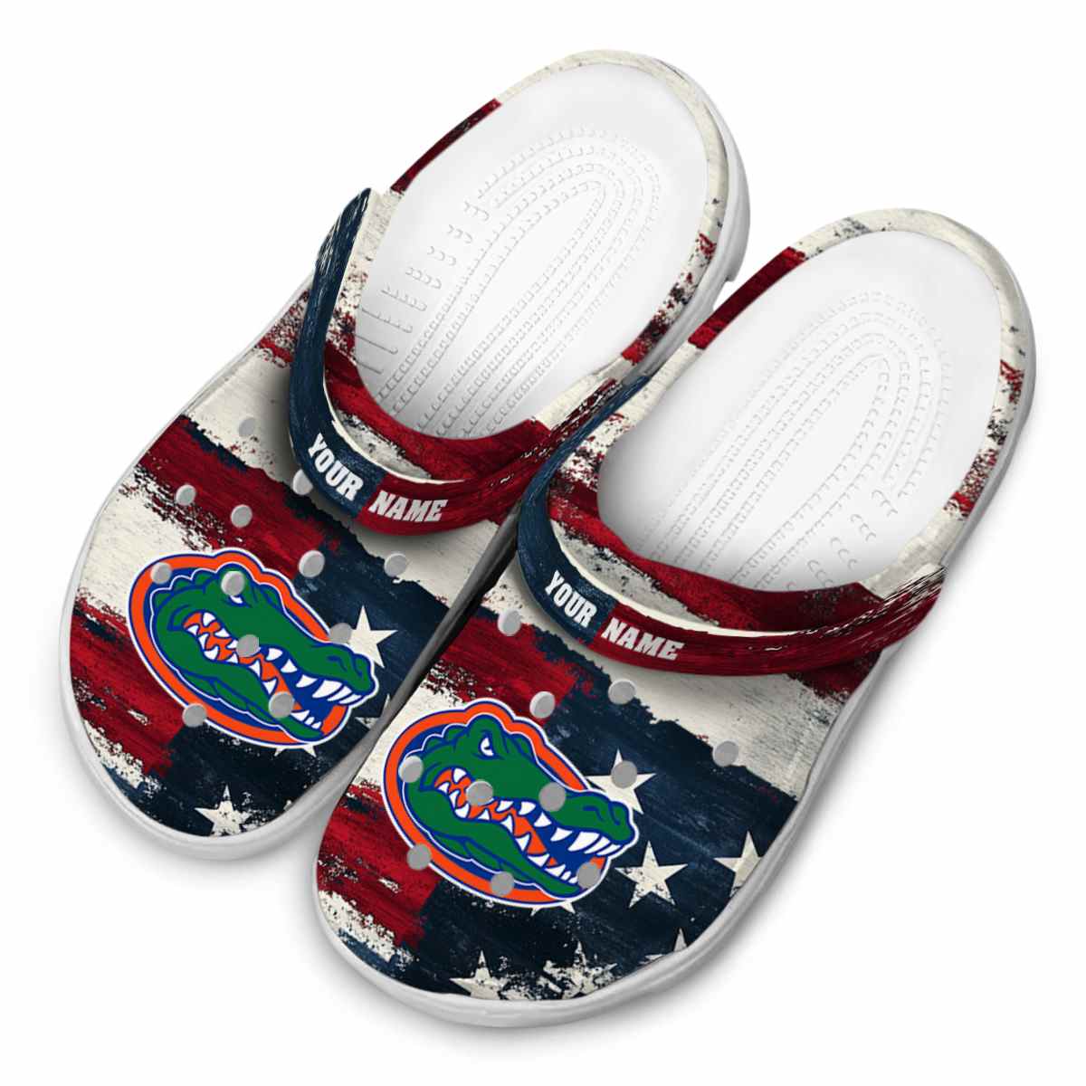 Merchidea Florida Gators NCAA Sport Crocs Crocband Clogs Shoes Comfortable For Men Women and Kids