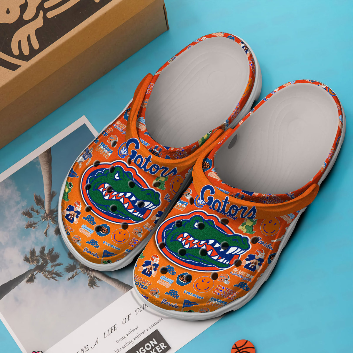 Merchidea Florida Gators NCAA Sport Crocs Crocband Clogs Shoes Comfortable For Men Women and Kids
