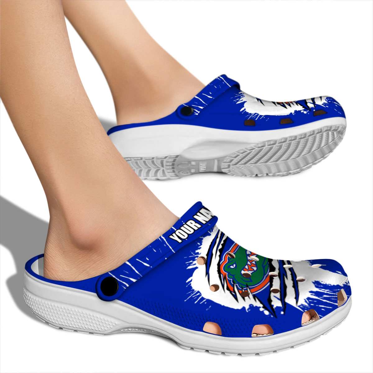 Merchidea Florida Gators NCAA Sport Crocs Crocband Clogs Shoes Comfortable For Men Women and Kids