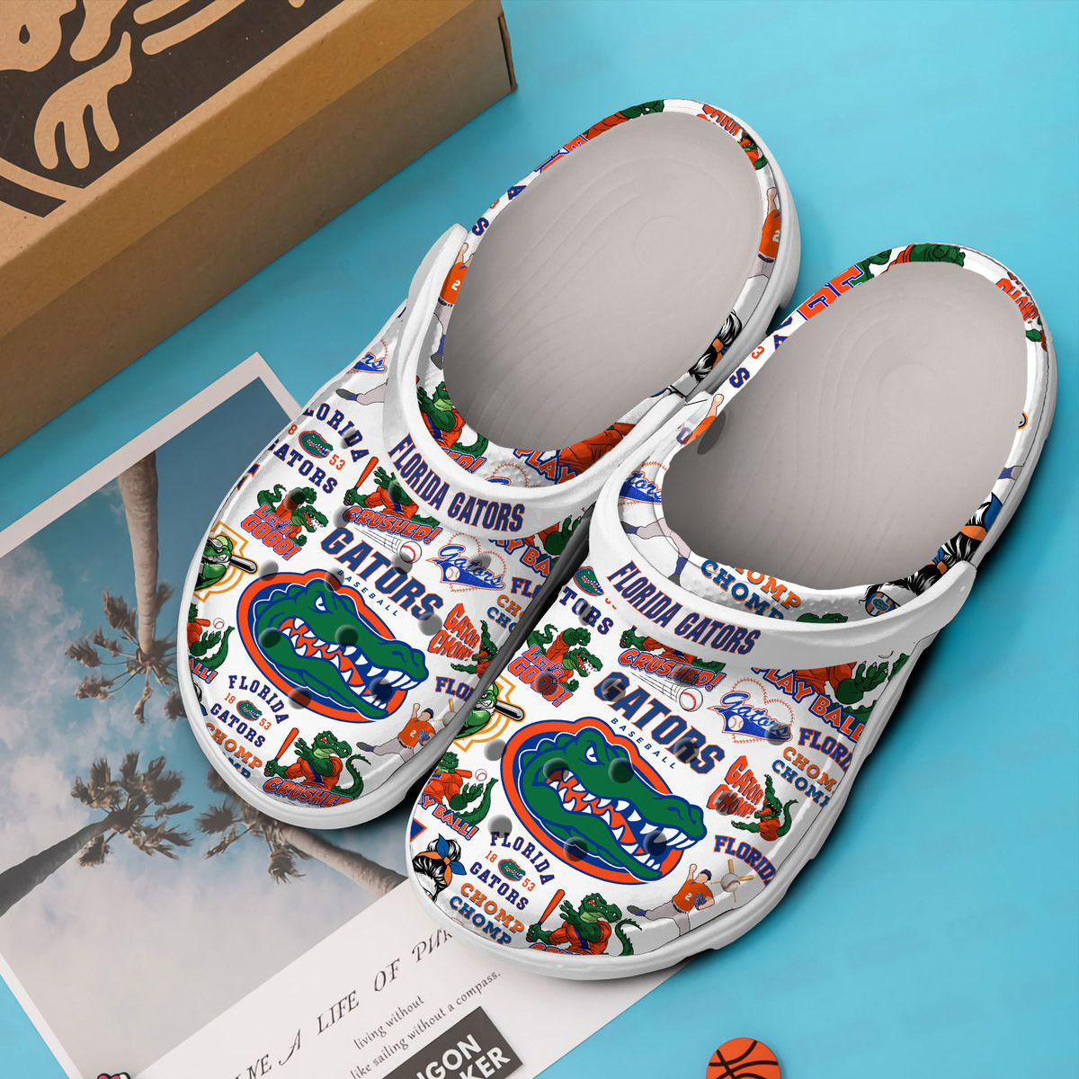 Merchidea Florida Gators NCAA Sport Premium Crocs Crocband Clogs Shoes Comfortable For Men Women and Kids