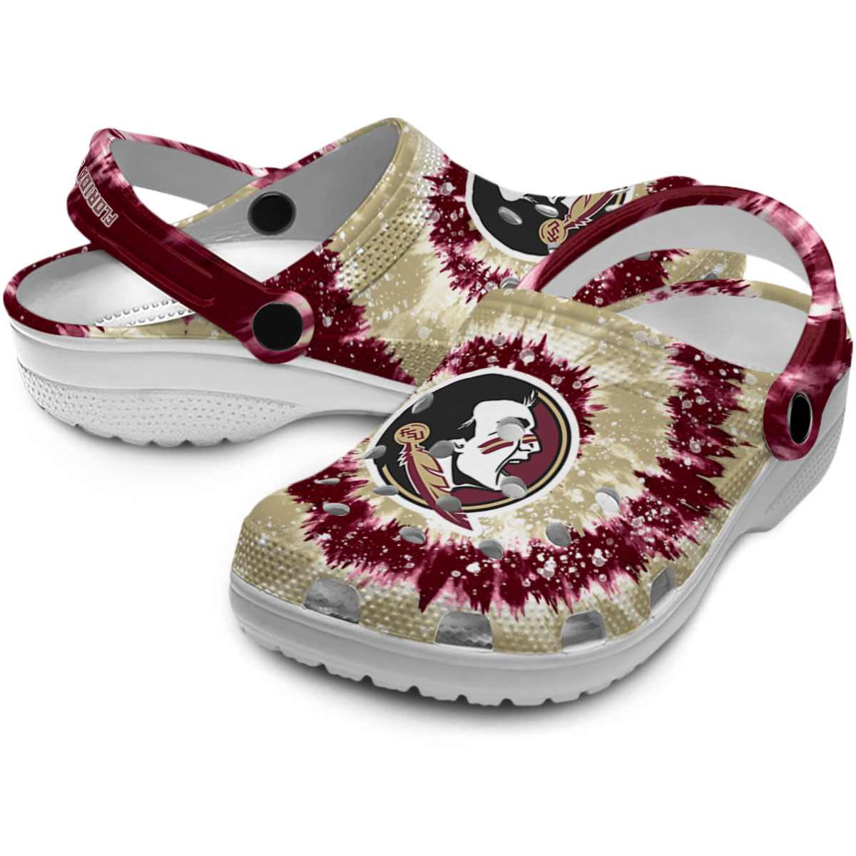 Merchidea Florida State Seminoles NCAA Sport Crocs Crocband Clogs Shoes Comfortable For Men Women and Kids