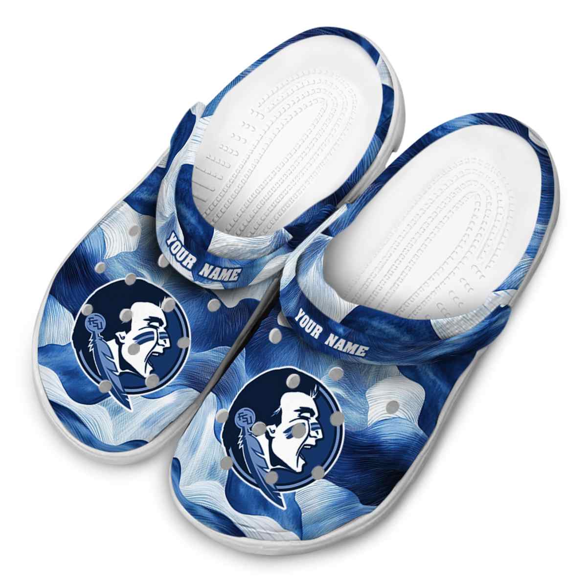 Merchidea Florida State Seminoles NCAA Sport Crocs Crocband Clogs Shoes Comfortable For Men Women and Kids