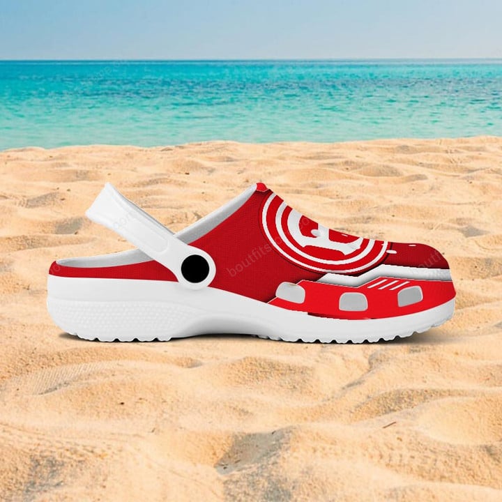 Merchidea Fortuna Düsseldorf Bundesliga Sport Crocs Crocband Clogs Shoes Comfortable For Men Women and Kids