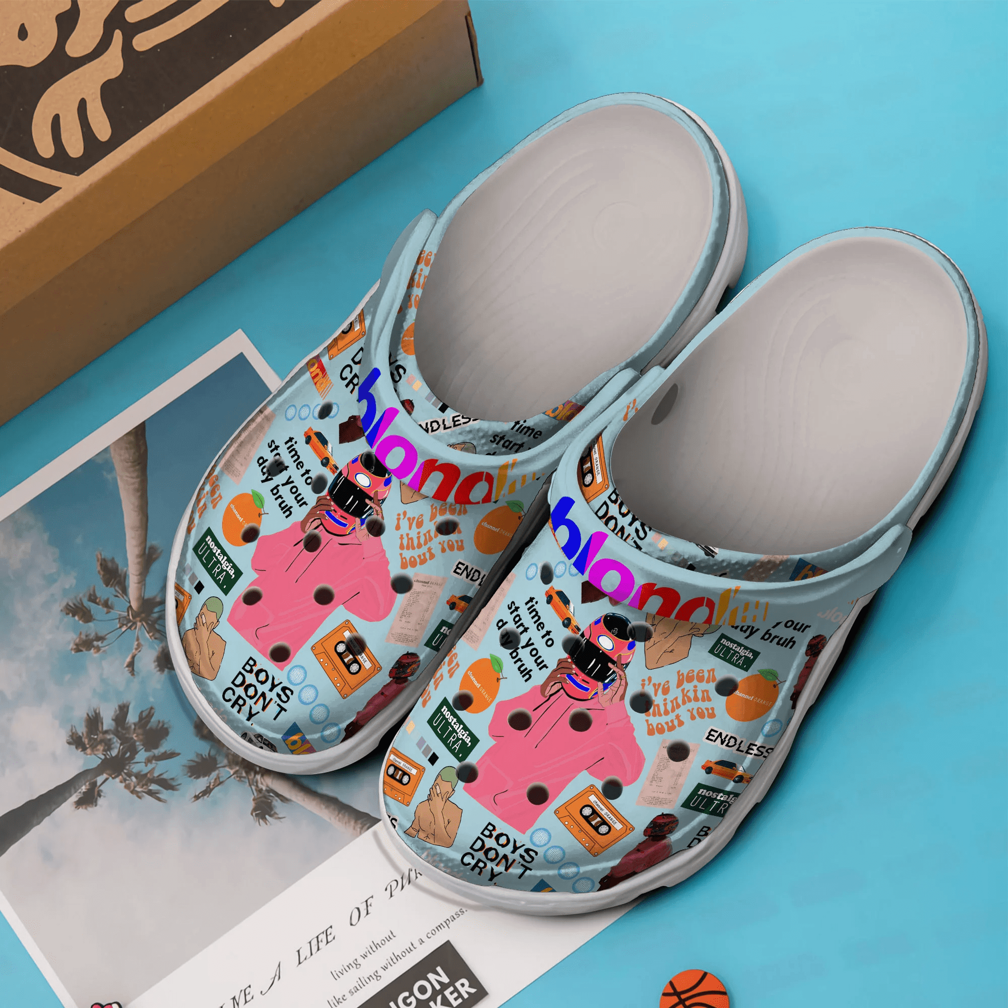 Merchidea Frank Ocean Music Crocs Crocband Clogs Shoes Comfortable For Men Women and Kids
