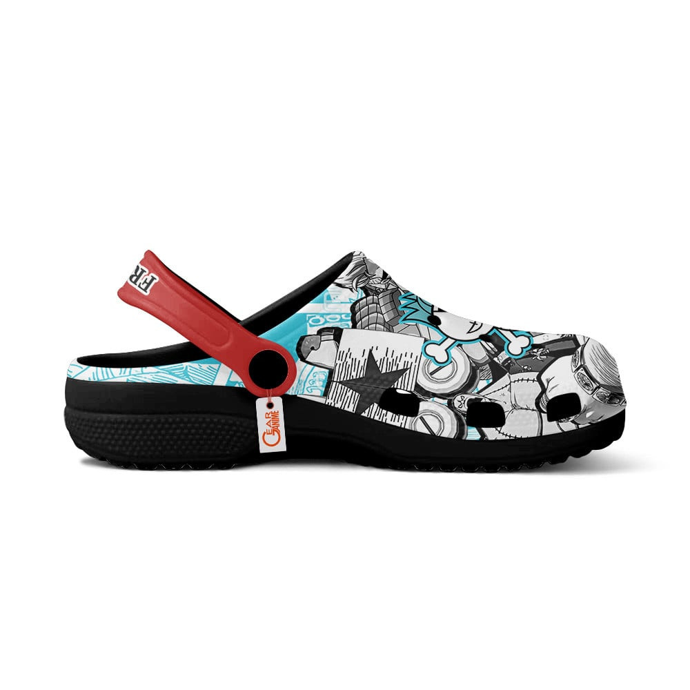 Merchidea Franky One Piece Anime Crocs Crocband Clogs Shoes Comfortable For Men Women and Kids
