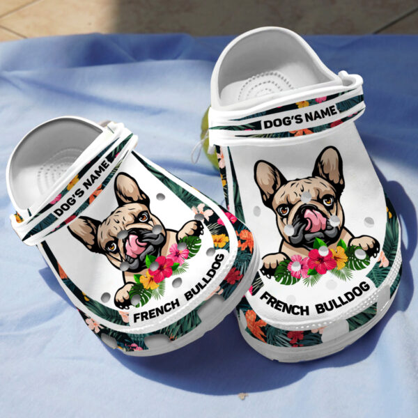 Merchidea French Bulldog Crocs Crocband Clogs Shoes Comfortable For Men Women and Kids