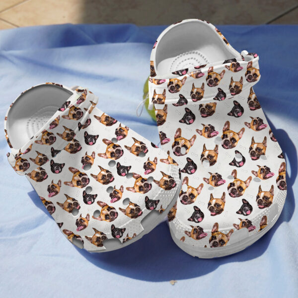 Merchidea French bulldog Crocs Crocband Clogs Shoes Comfortable For Men Women and Kids