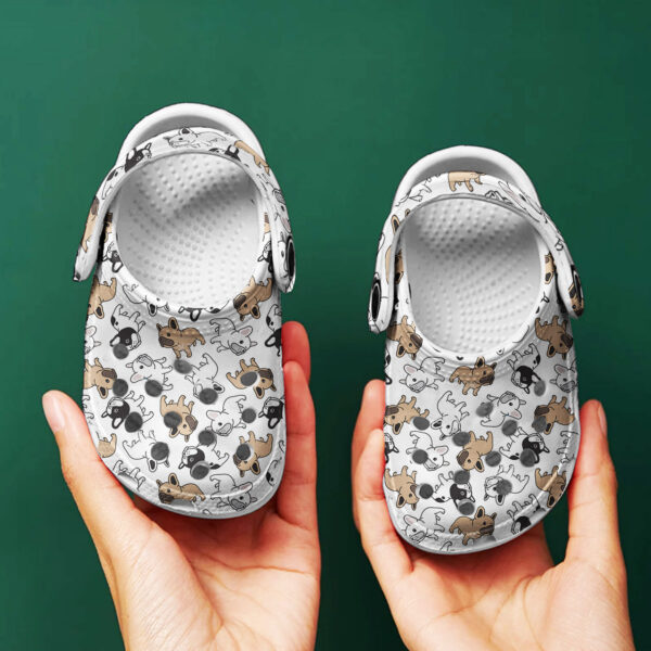 Merchidea French Bulldog Crocs Crocband Clogs Shoes Comfortable For Men Women and Kids