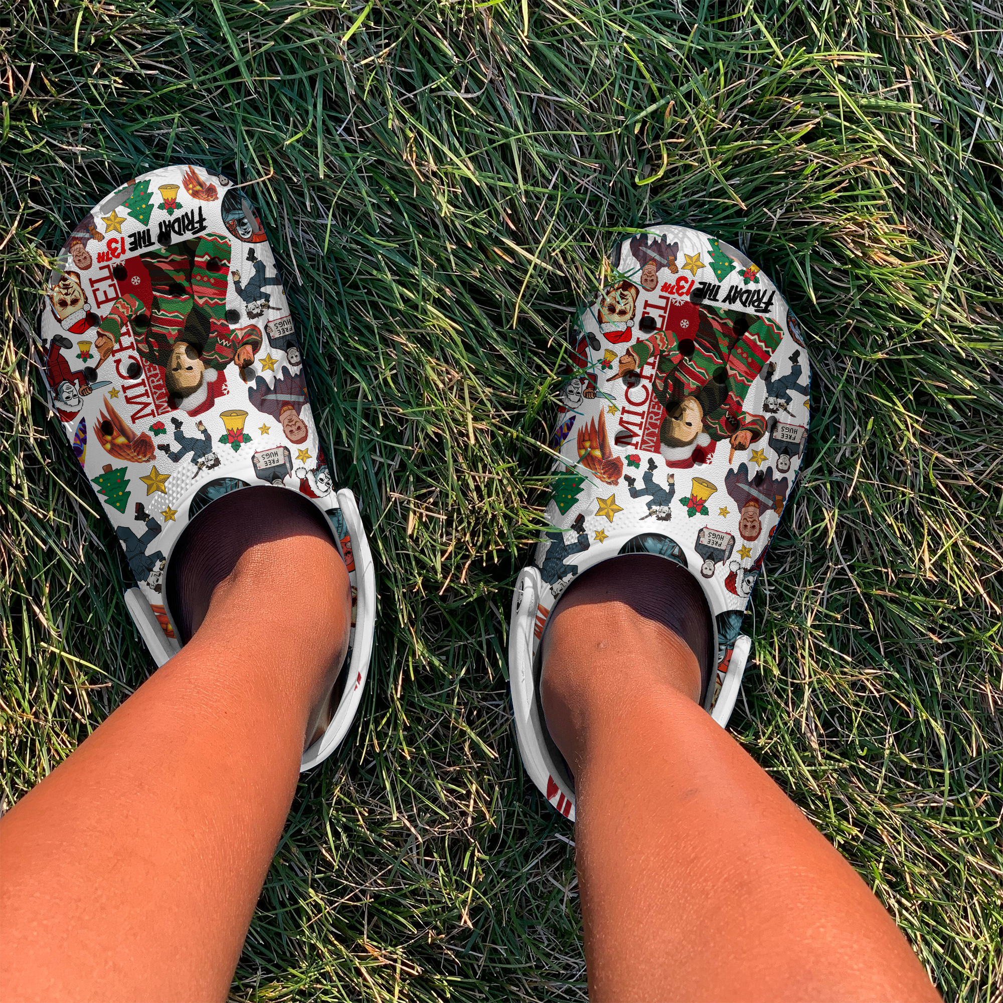 Merchidea Friday The 13th Movie Crocs Crocband Clogs Shoes Comfortable For Men Women and Kids