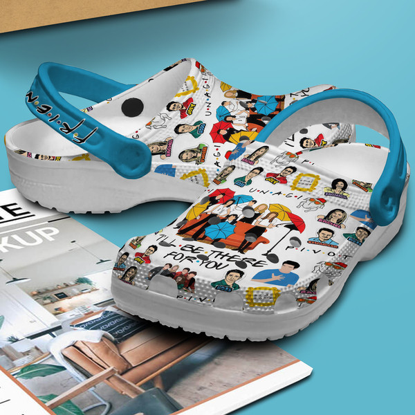 Merchidea Friends TV Series Crocs Crocband Clogs Shoes Comfortable For Men Women and Kids