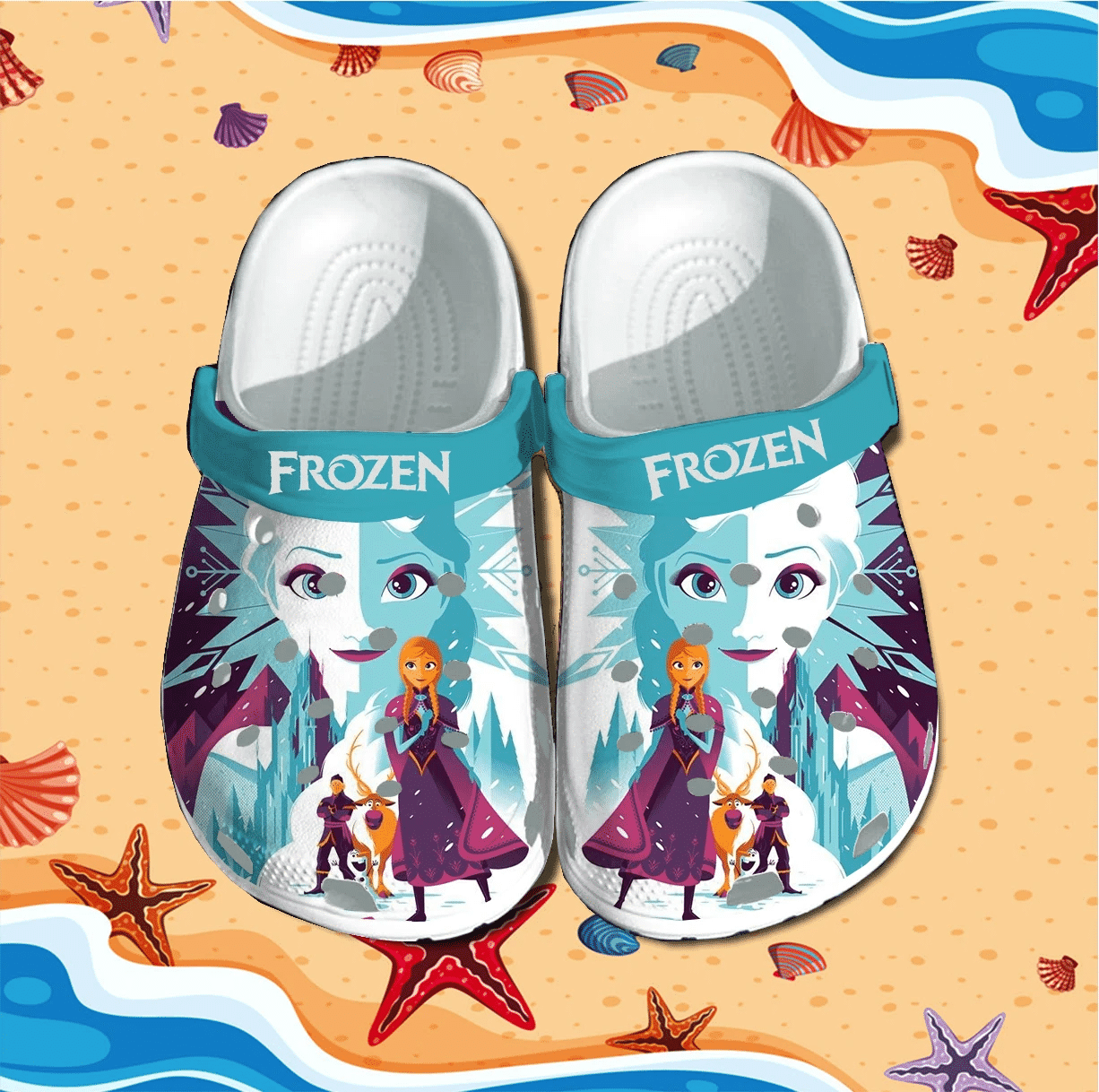 Merchidea Frozen Crocs Clog Shoes