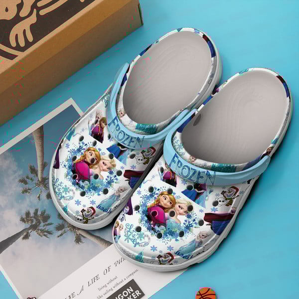 Merchidea Frozen Disney Cartoon Crocs Crocband Clogs Shoes Comfortable For Men Women and Kids