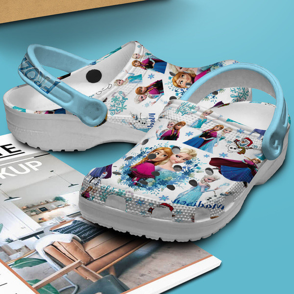Merchidea Frozen Disney Cartoon Crocs Crocband Clogs Shoes Comfortable For Men Women and Kids