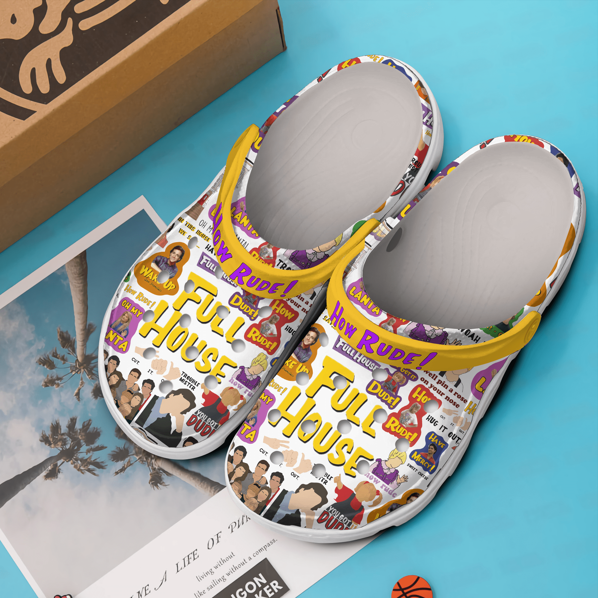 Merchidea Full House TV Series Crocs Crocband Clogs Shoes Comfortable For Men Women and Kids