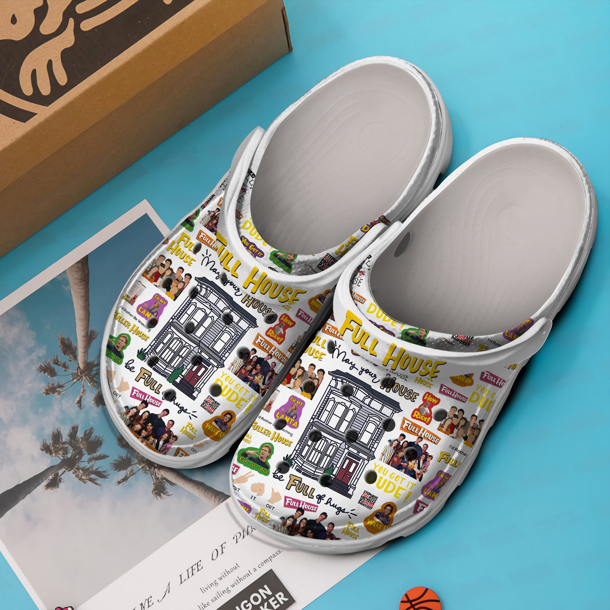 Merchidea Fuller House TV Series Crocs Crocband Clogs Shoes Comfortable For Men Women and Kids