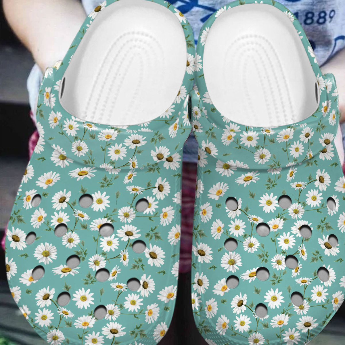 Merchidea Garden Floral Crocs Crocband Clogs Shoes Comfortable For Men Women and Kids