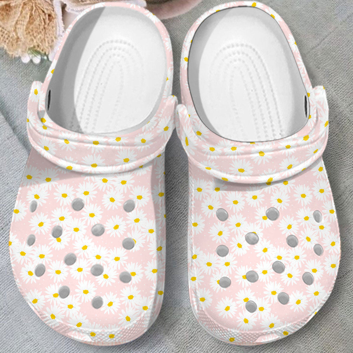 Merchidea Garden Floral Crocs Crocband Clogs Shoes Comfortable For Men Women and Kids