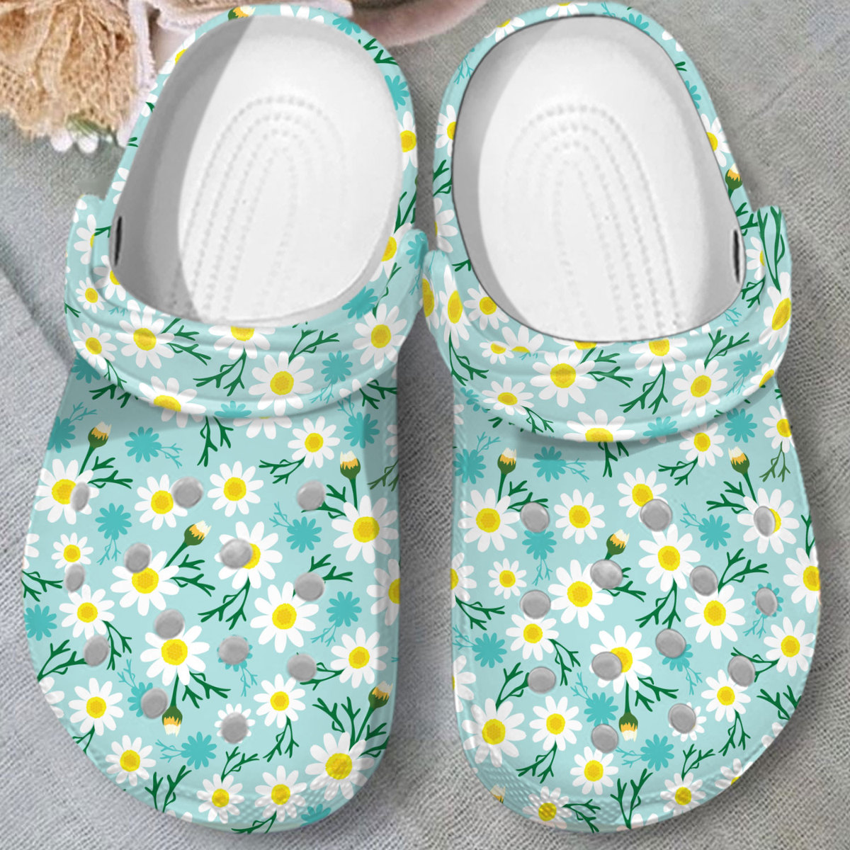 Merchidea Garden Floral Crocs Crocband Clogs Shoes Comfortable For Men Women and Kids