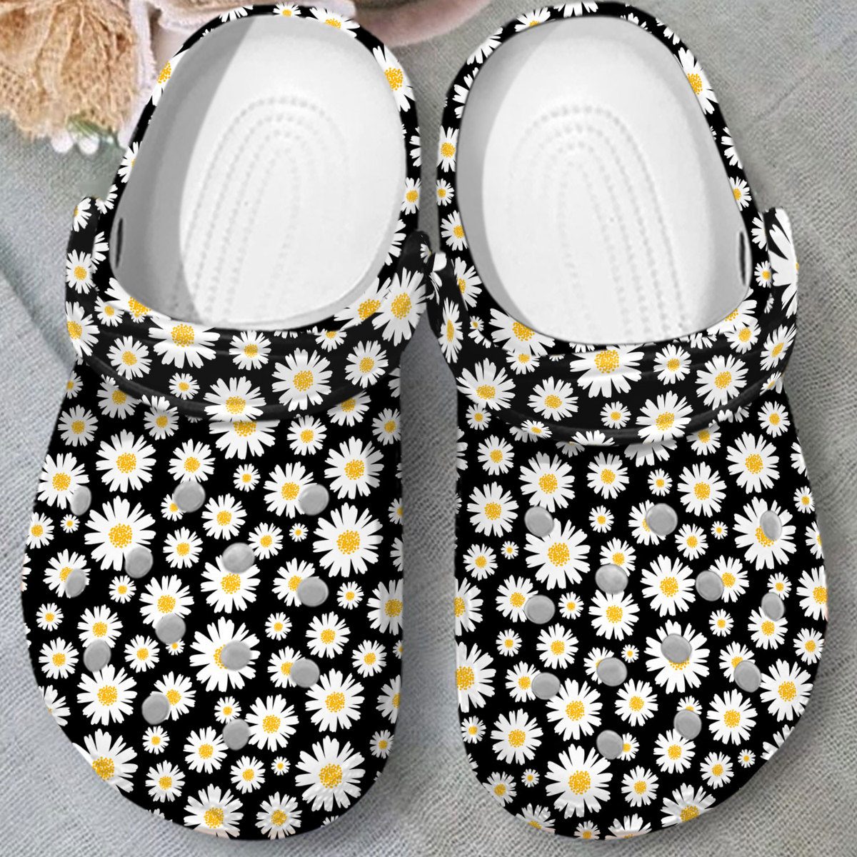Merchidea Garden Floral Crocs Crocband Clogs Shoes Comfortable For Men Women and Kids