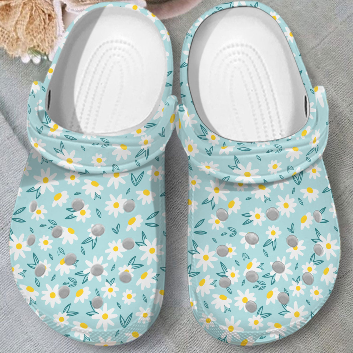 Merchidea Garden Floral Crocs Crocband Clogs Shoes Comfortable For Men Women and Kids