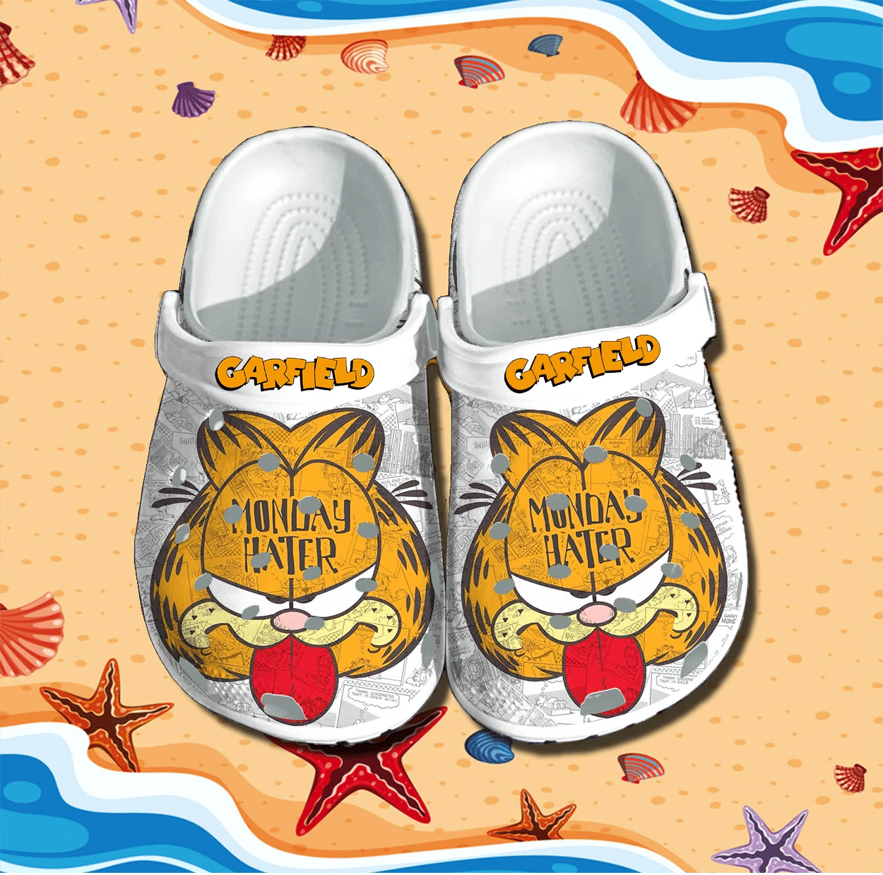 Merchidea Garfield Crocs Clog Shoes