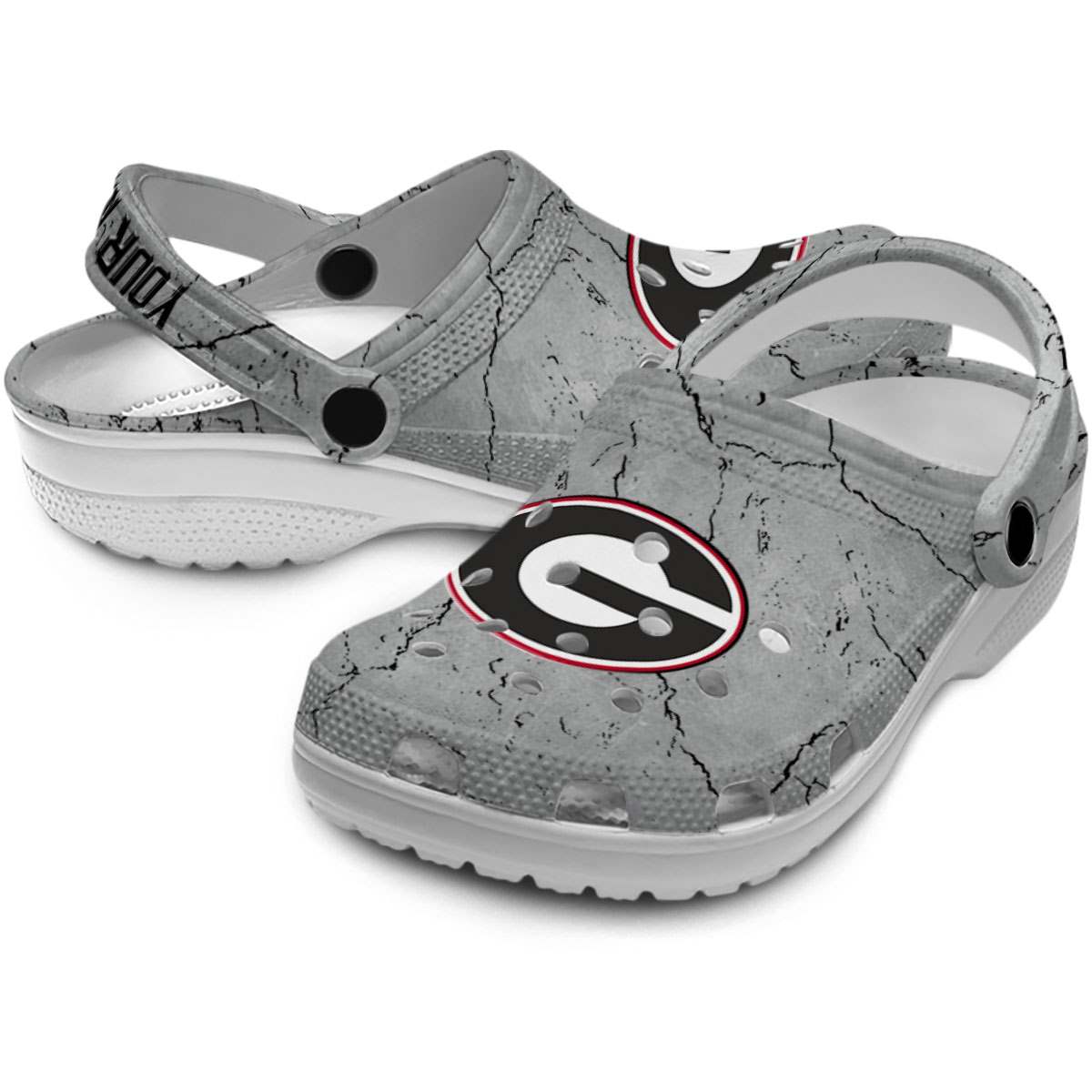 Merchidea Georgia Bulldogs NCAA Sport Crocs Crocband Clogs Shoes Comfortable For Men Women and Kids