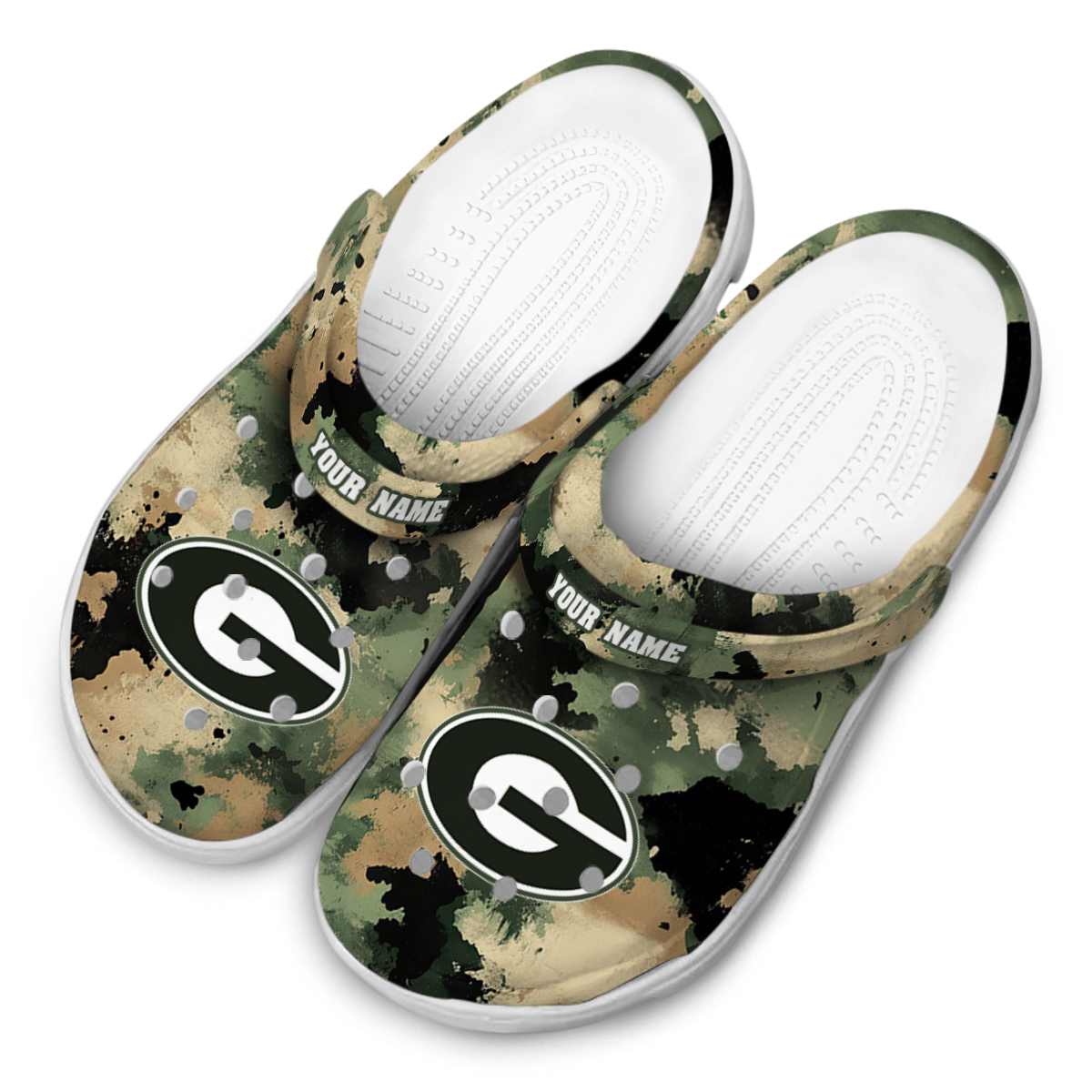 Merchidea Georgia Bulldogs NCAA Sport Crocs Crocband Clogs Shoes Comfortable For Men Women and Kids