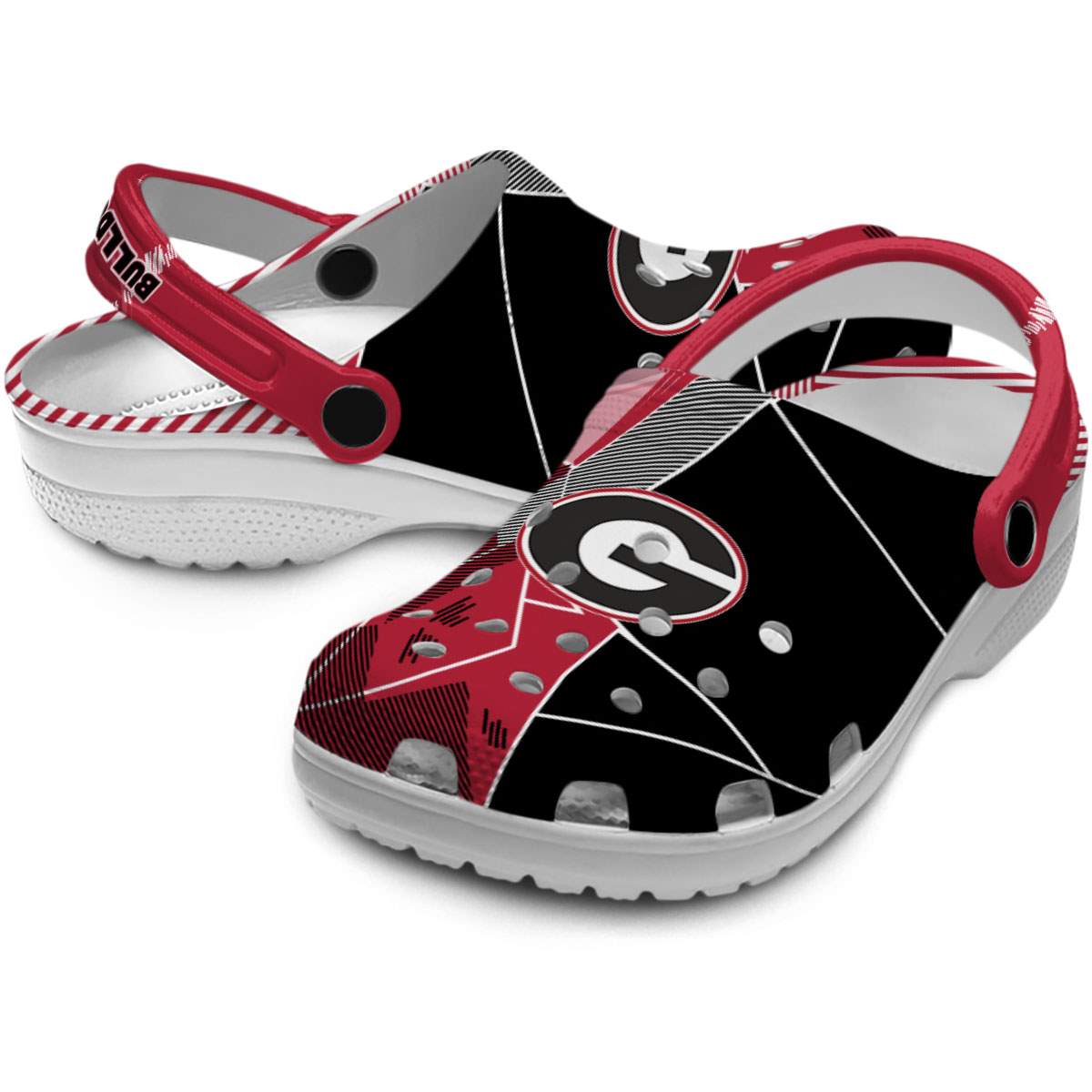 Merchidea Georgia Bulldogs NCAA Sport Crocs Crocband Clogs Shoes Comfortable For Men Women and Kids