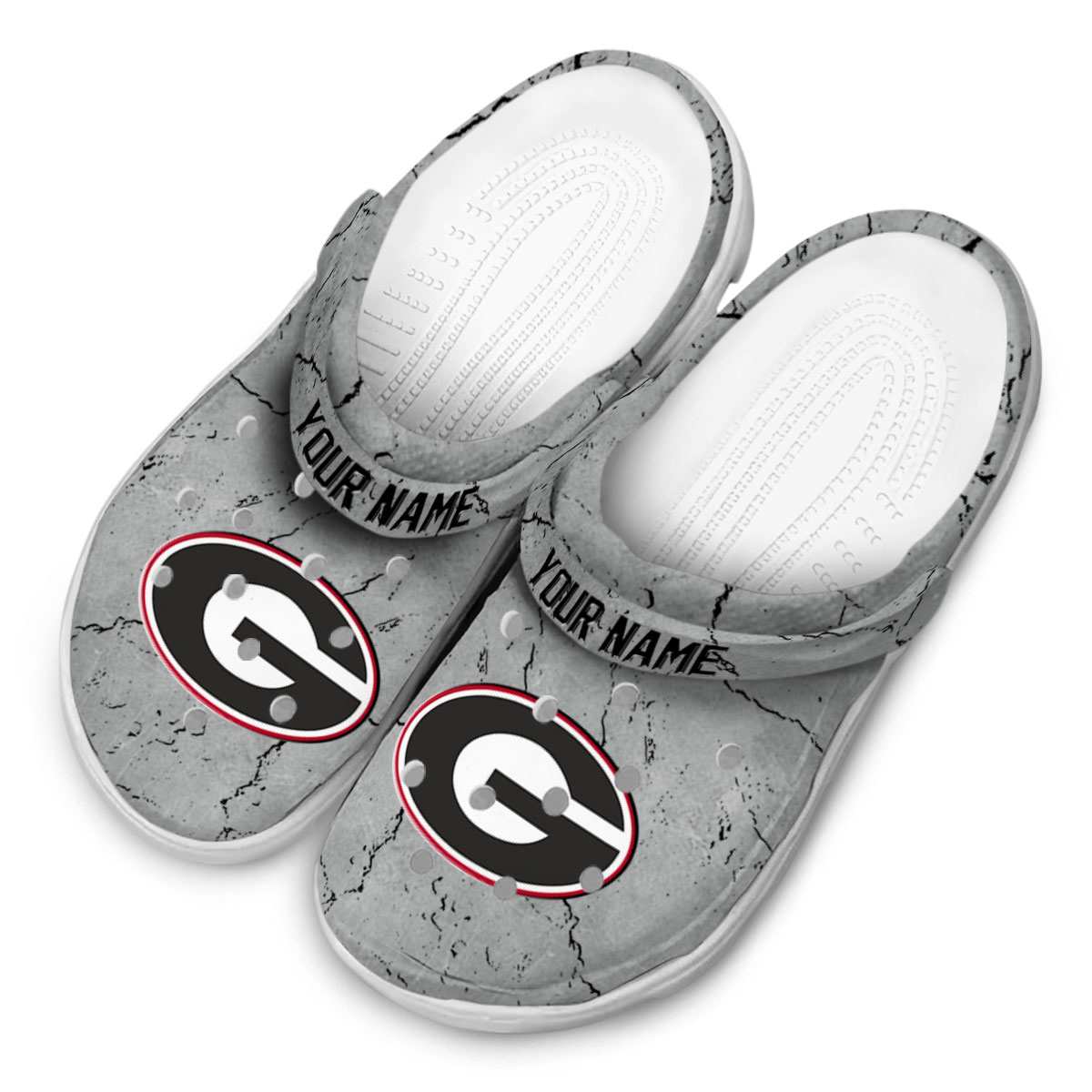 Merchidea Georgia Bulldogs NCAA Sport Crocs Crocband Clogs Shoes Comfortable For Men Women and Kids
