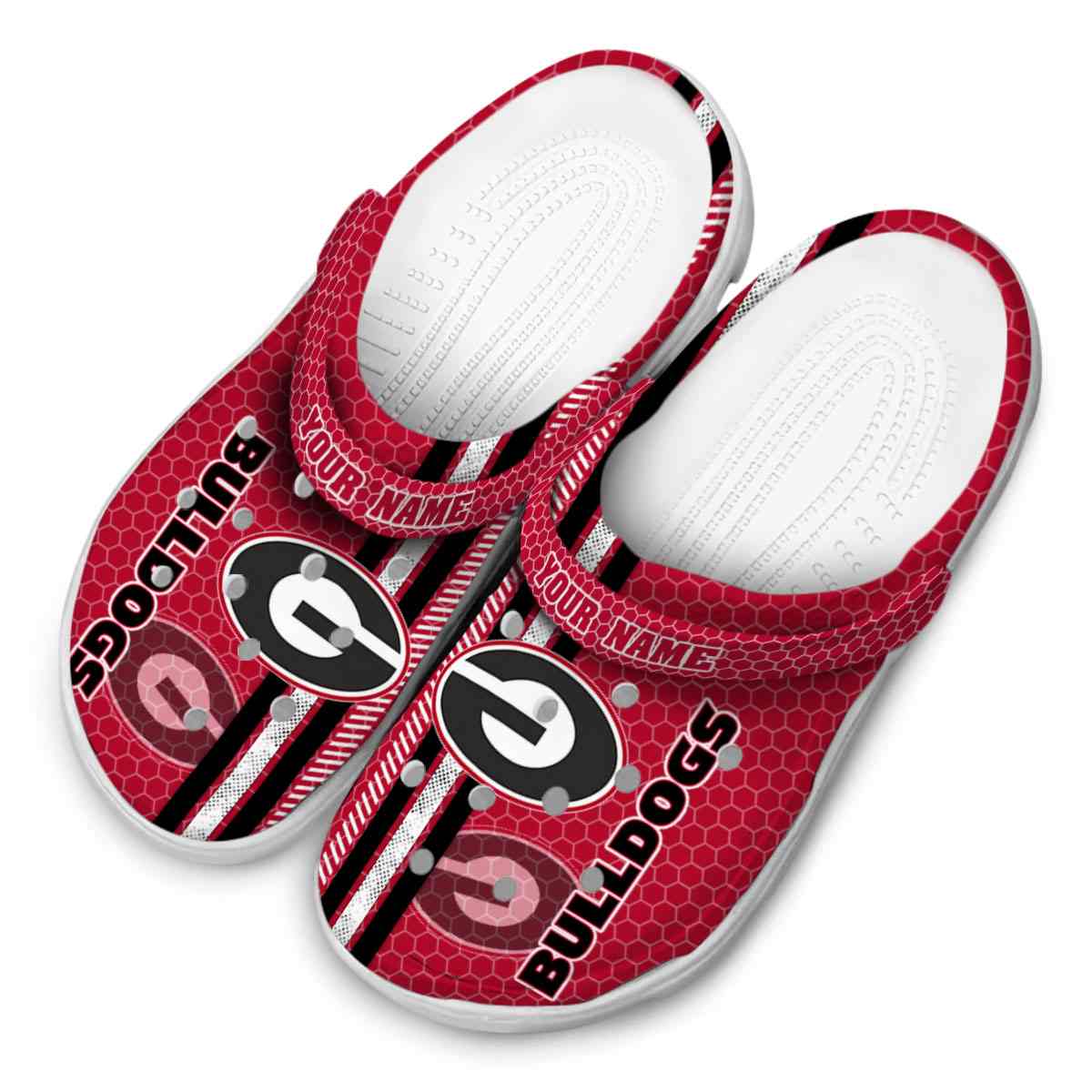 Merchidea Georgia Bulldogs NCAA Sport Crocs Crocband Clogs Shoes Comfortable For Men Women and Kids