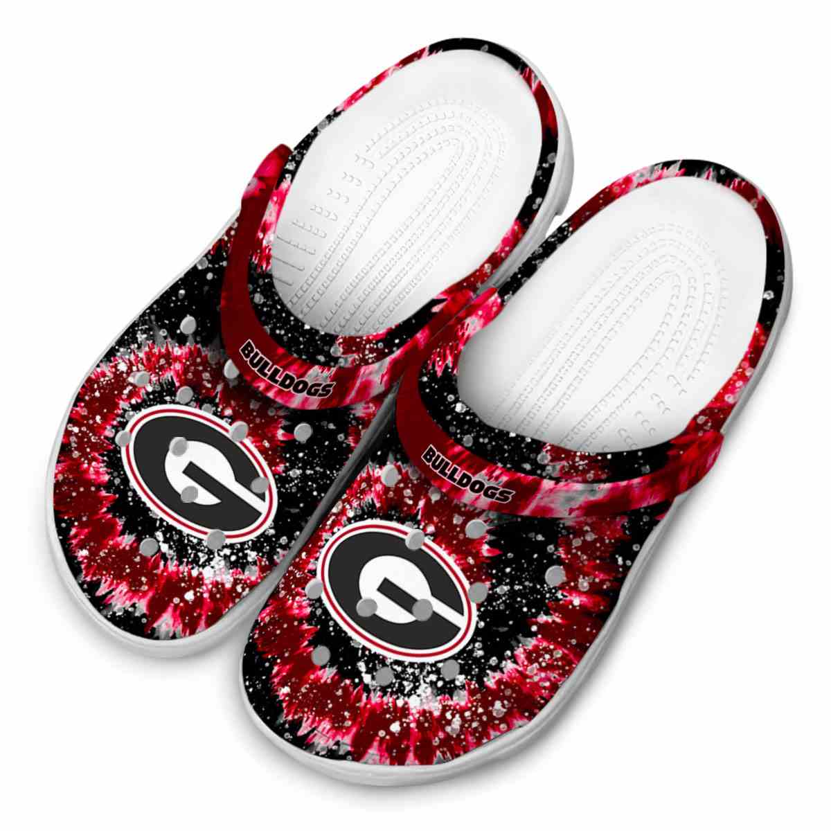 Merchidea Georgia Bulldogs NCAA Sport Crocs Crocband Clogs Shoes Comfortable For Men Women and Kids