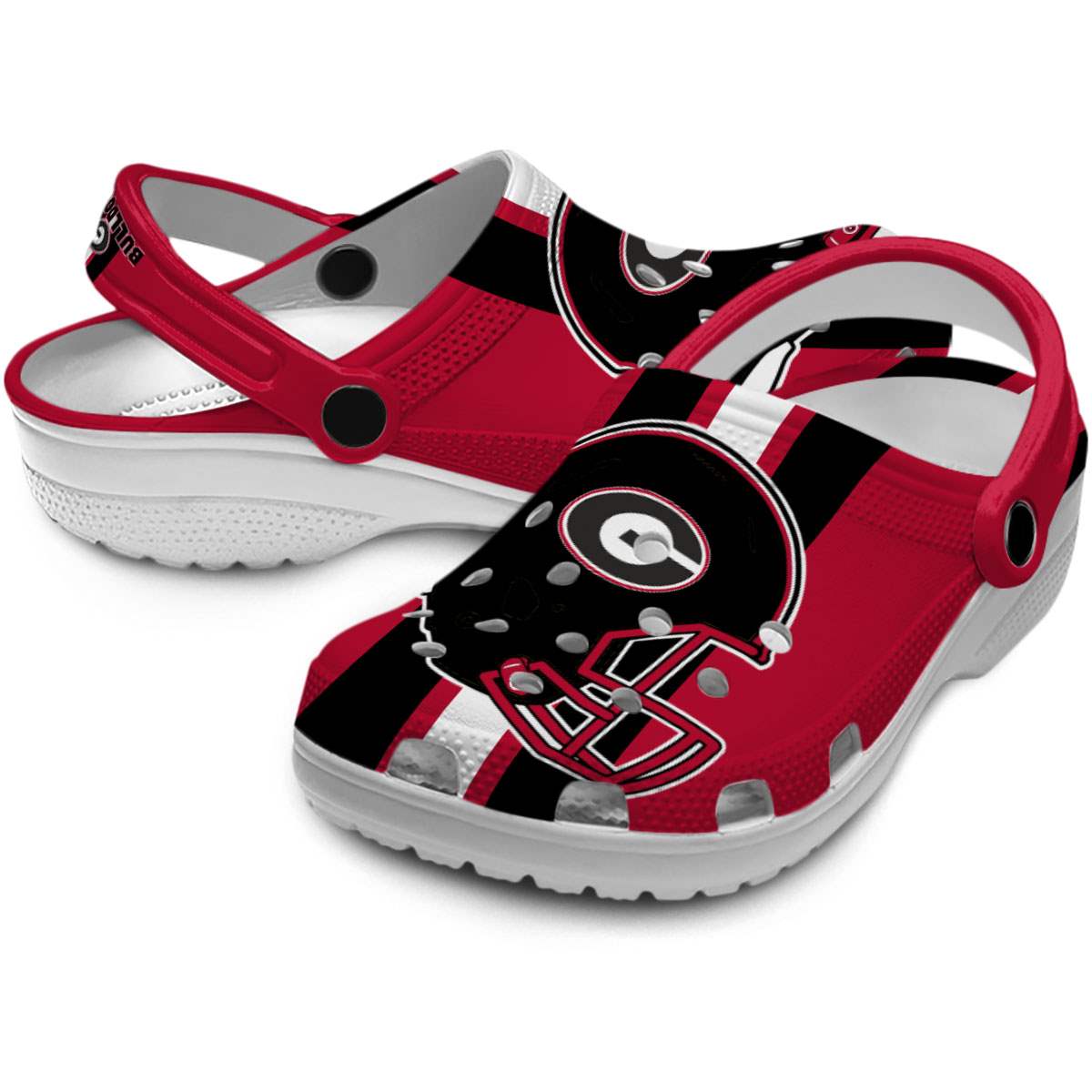 Merchidea Georgia Bulldogs NCAA Sport Crocs Crocband Clogs Shoes Comfortable For Men Women and Kids