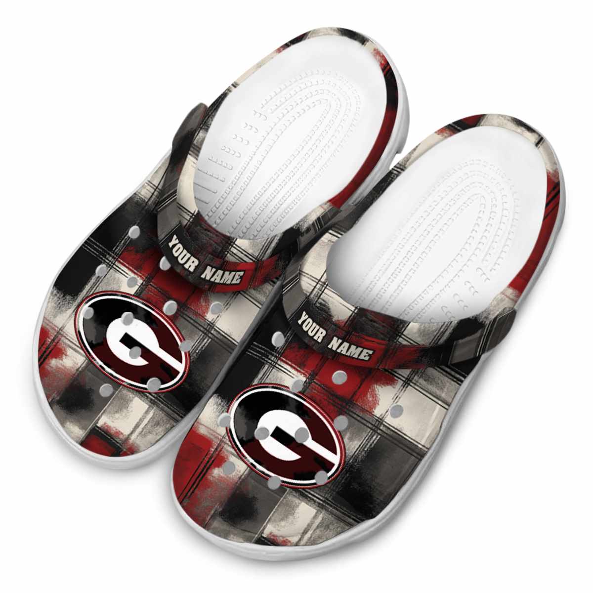 Merchidea Georgia Bulldogs NCAA Sport Crocs Crocband Clogs Shoes Comfortable For Men Women and Kids