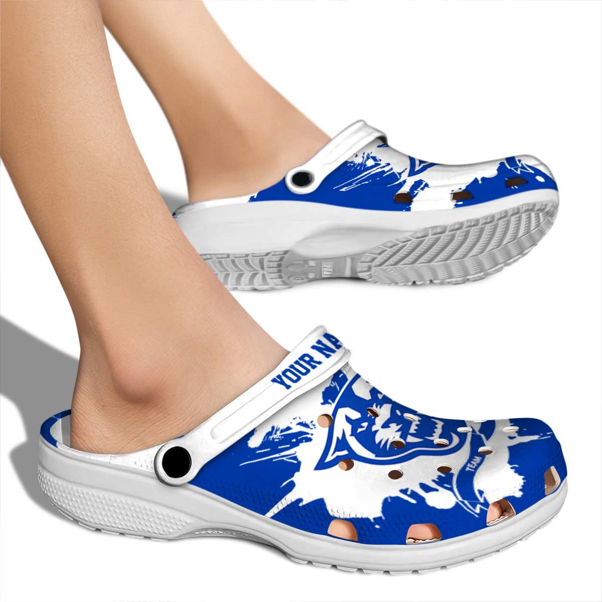 Merchidea Georgia State Panthers NCAA Sport Crocs Crocband Clogs Shoes Comfortable For Men Women and Kids