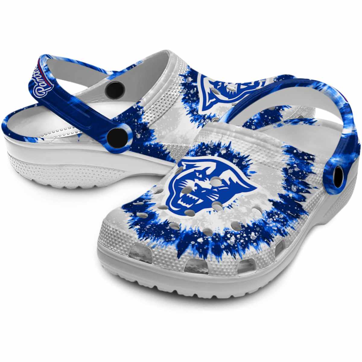 Merchidea Georgia State Panthers NCAA Sport Crocs Crocband Clogs Shoes Comfortable For Men Women and Kids