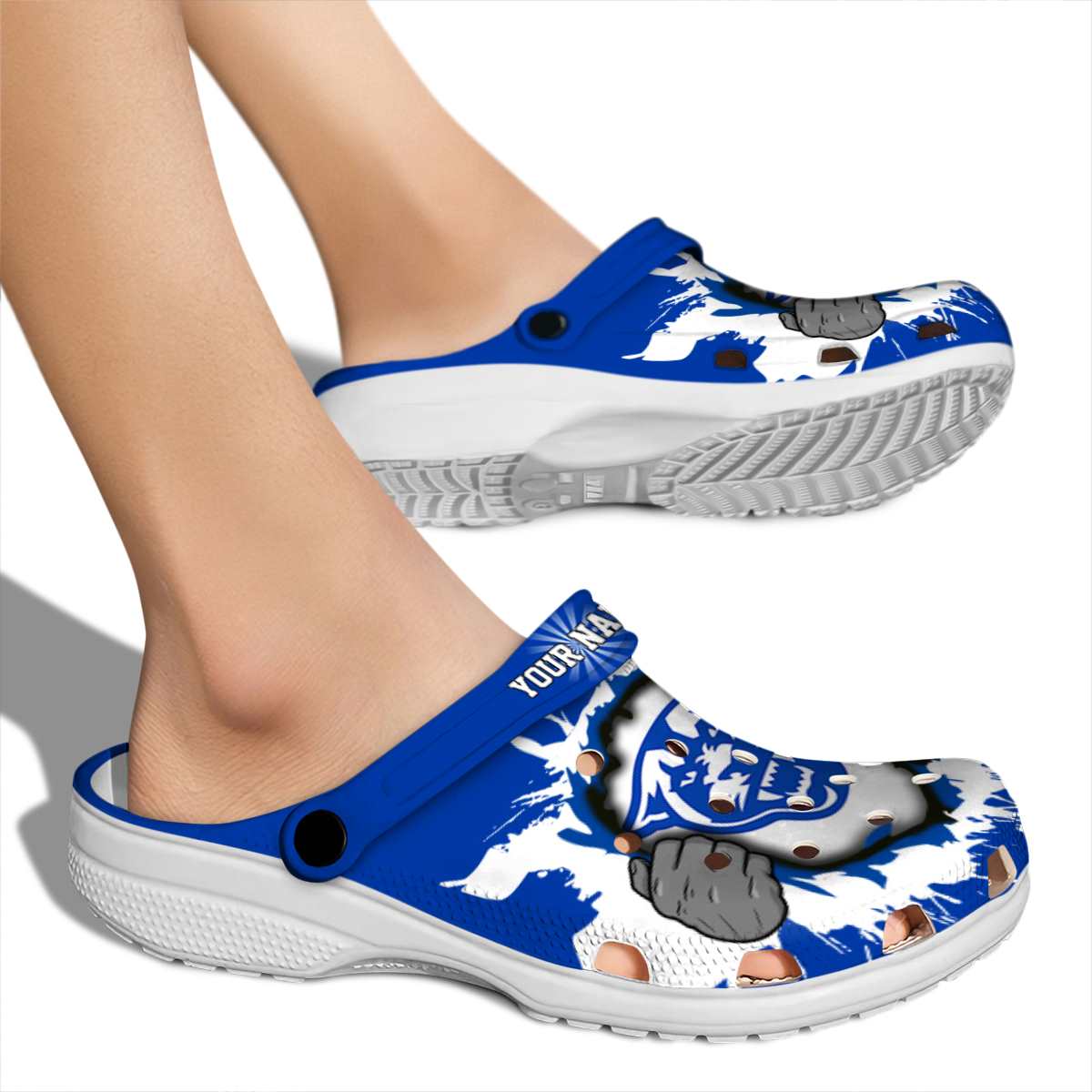 Merchidea Georgia State Panthers NCAA Sport Crocs Crocband Clogs Shoes Comfortable For Men Women and Kids