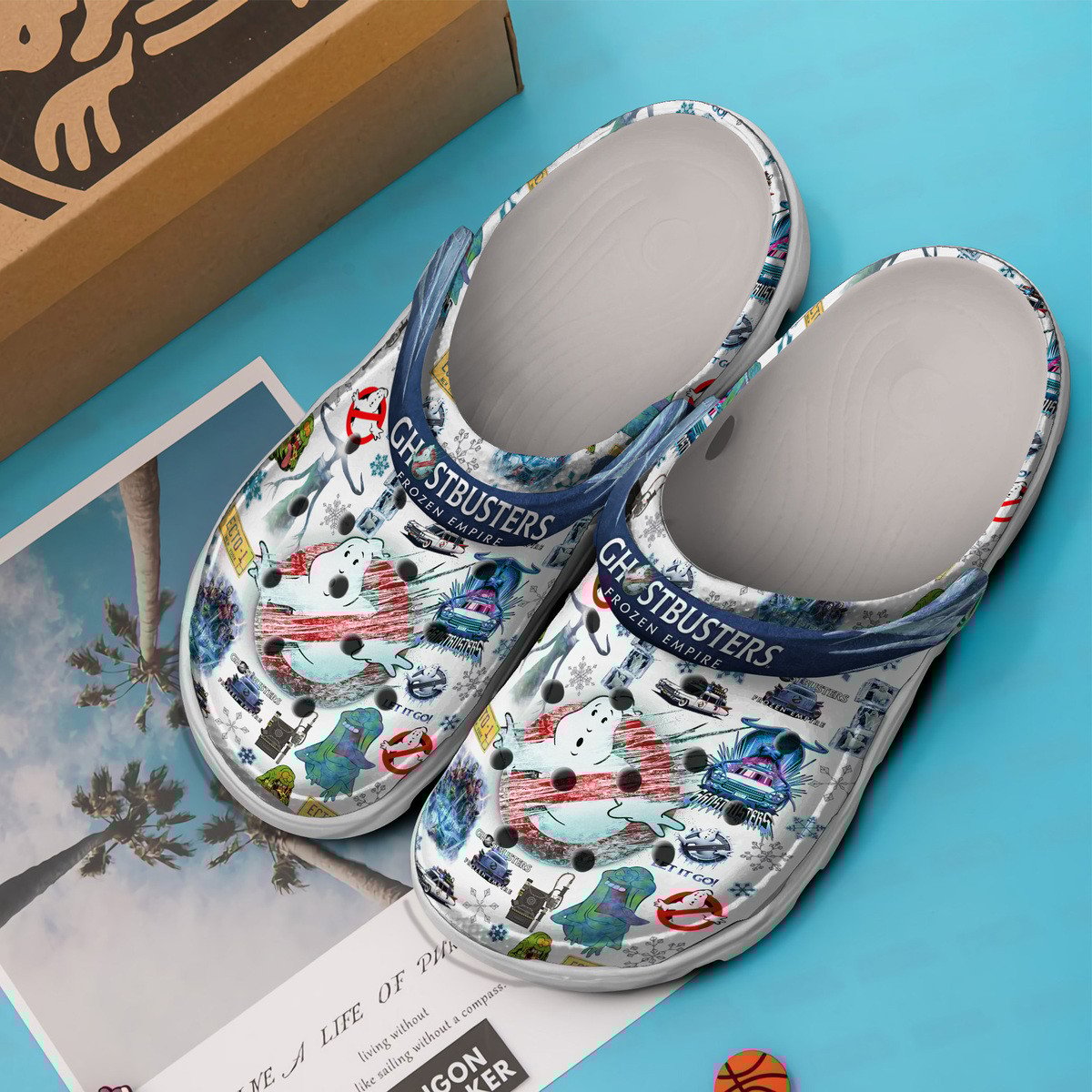 Merchidea Ghostbusters Movie Crocs Crocband Clogs Shoes Comfortable For Men Women and Kids